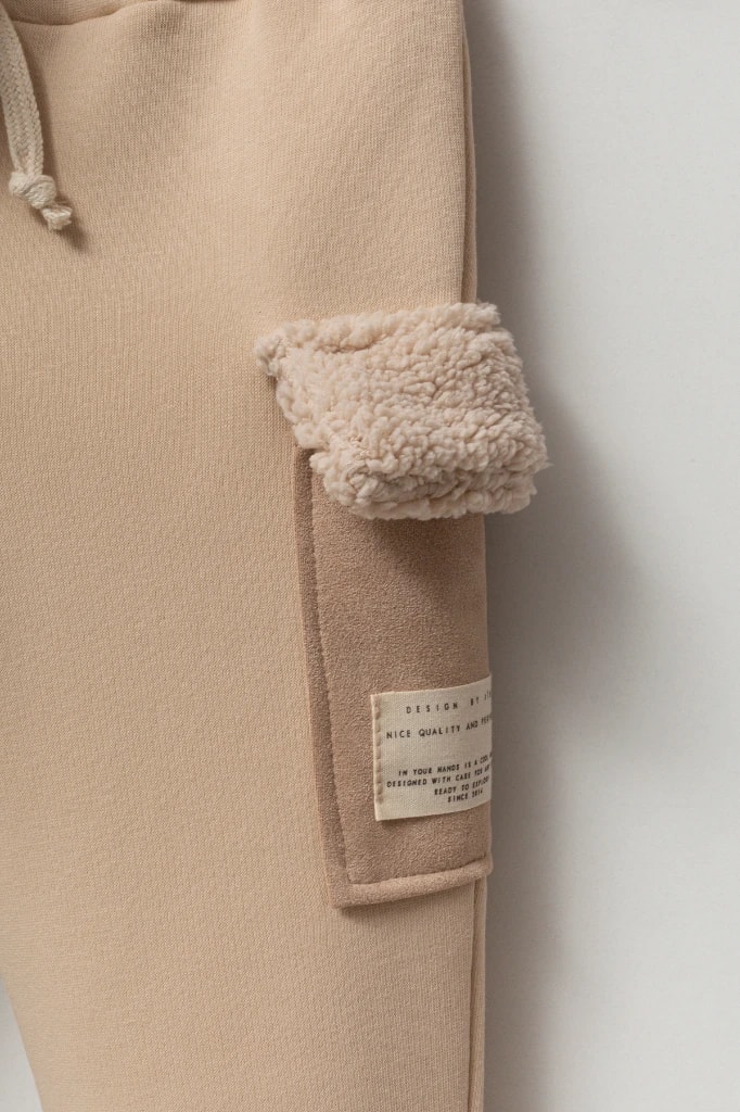 Erkek Bebek Peluş Montlu Tarz Üçlü Takım