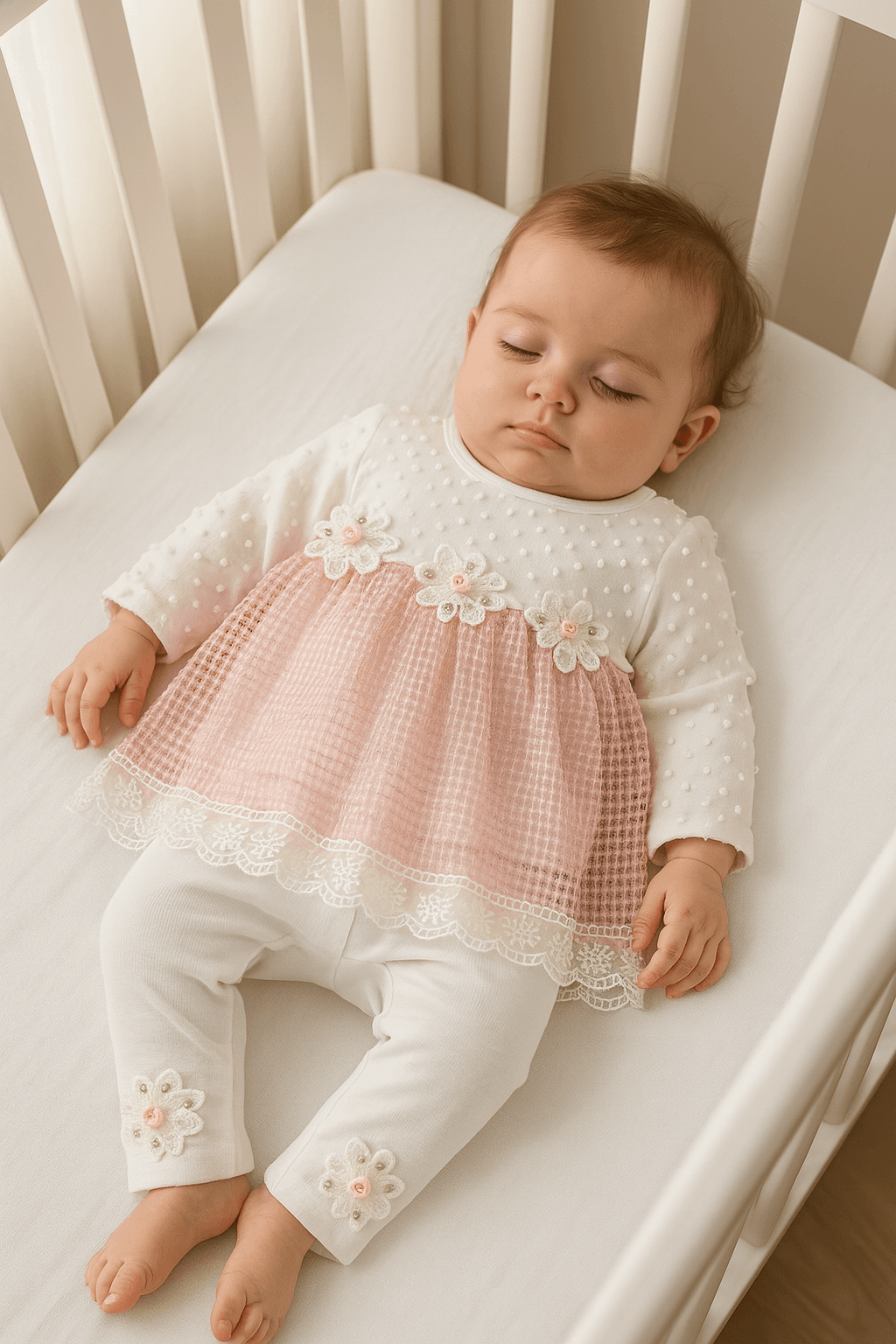 Kız Bebek Taytlı İkili Takım