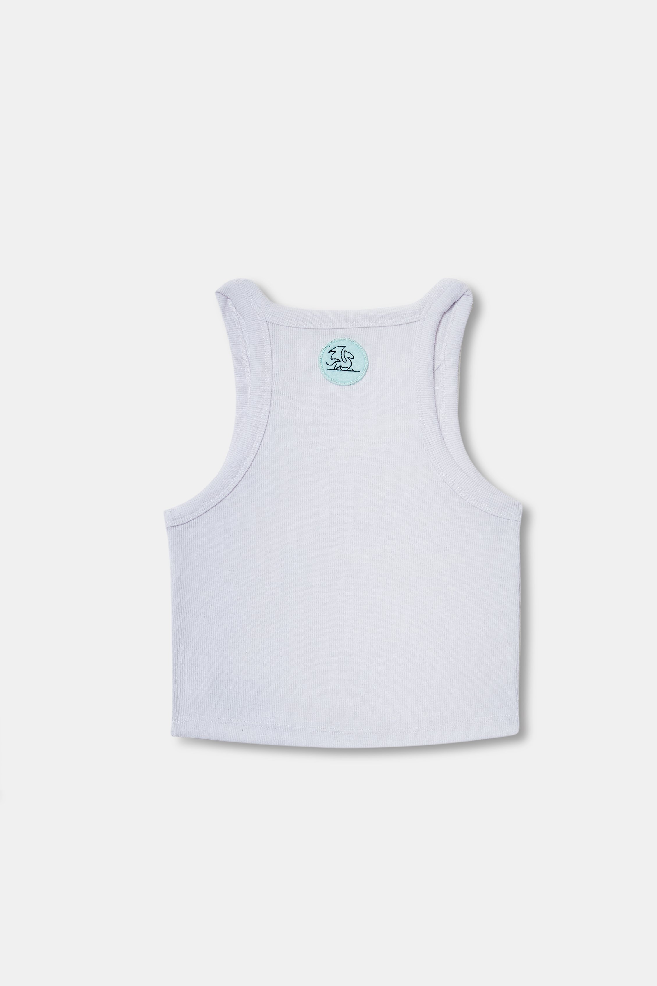 Women Basic Swimmer's Crop Top