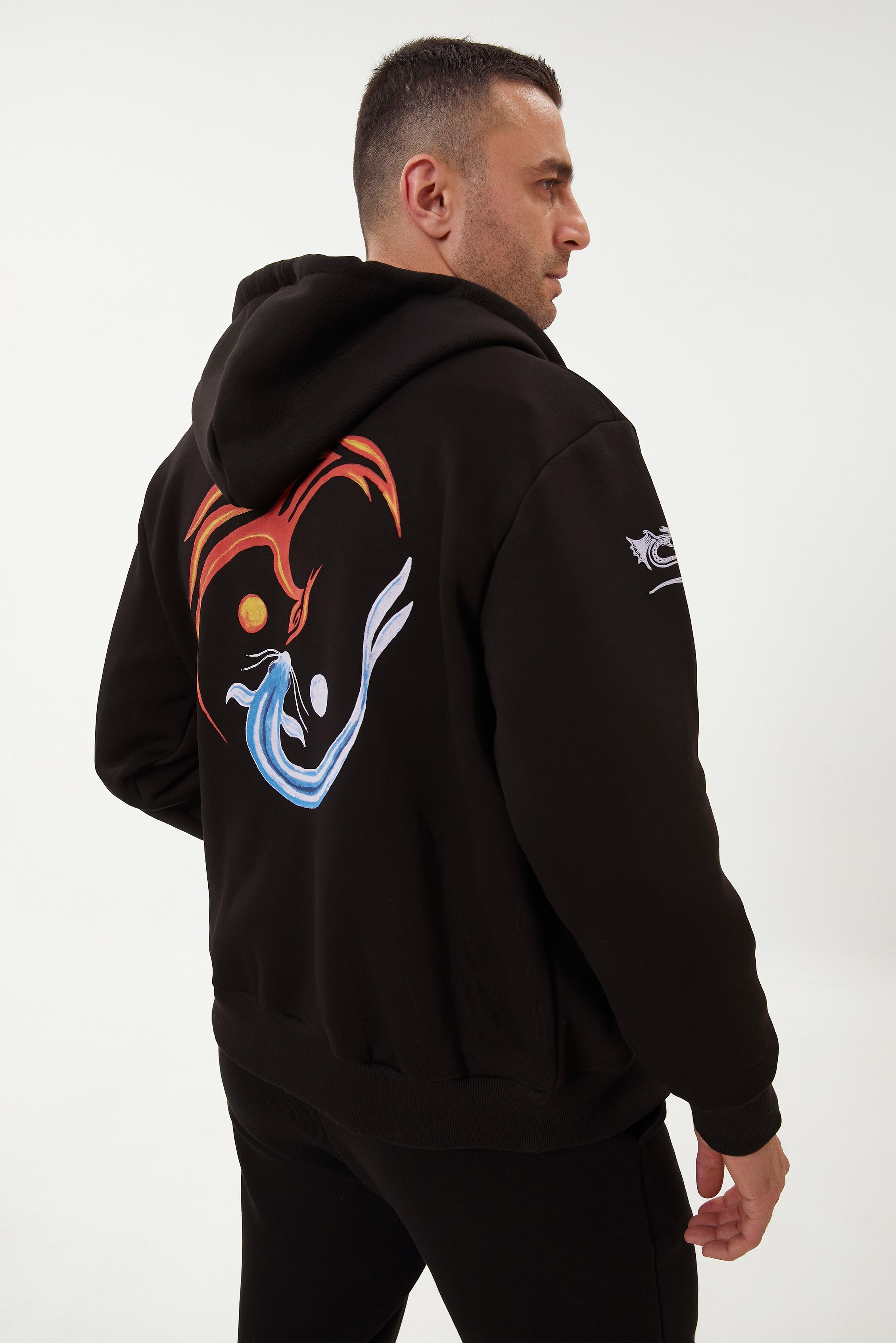 Erkek Fermuarlı Hoodie