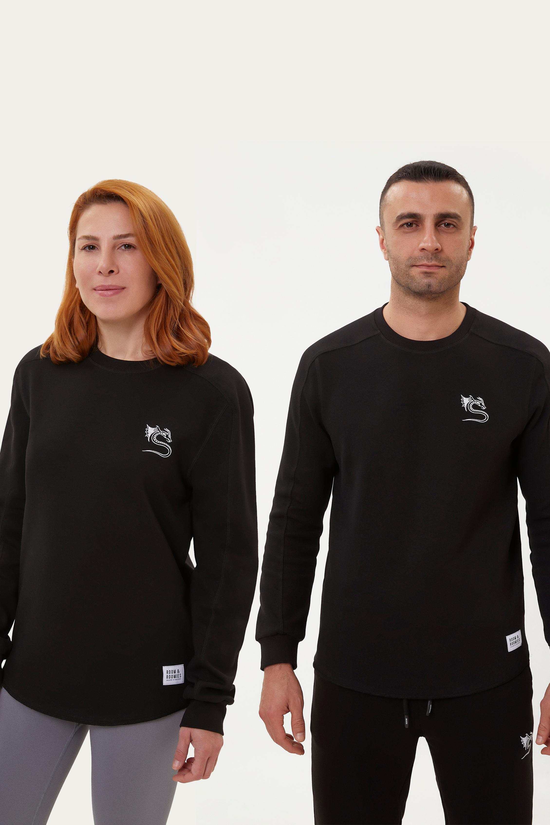 Unisex Basic Long-Sleeved T-Shirt - Black