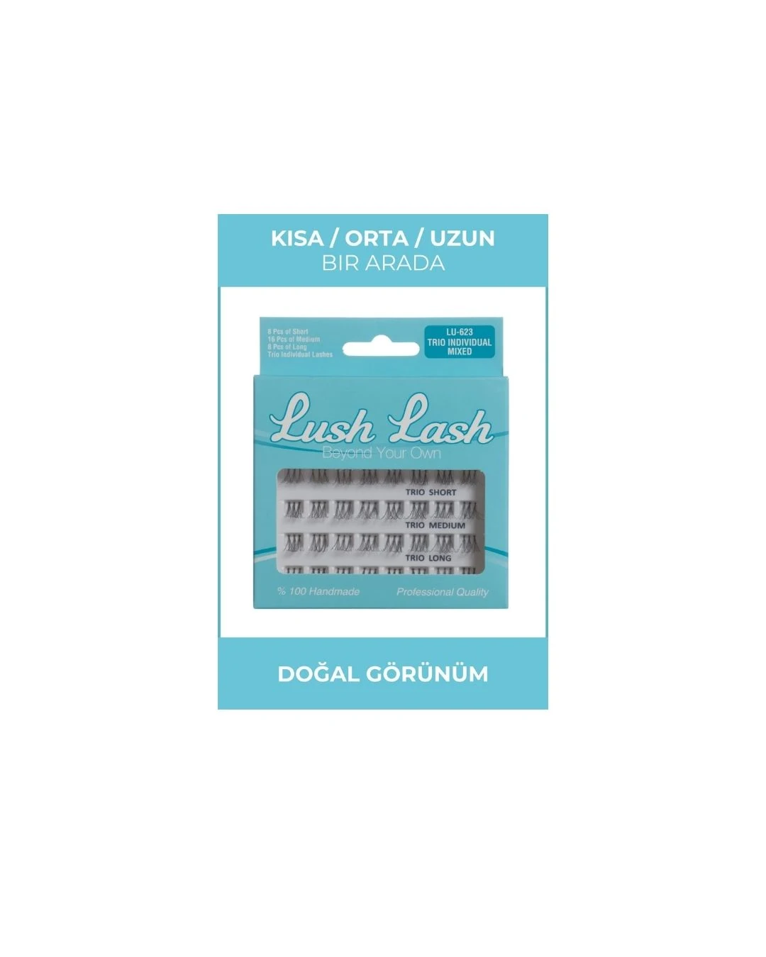 Trıo Tekli Kısa Orta Uzun Takma Kirpik