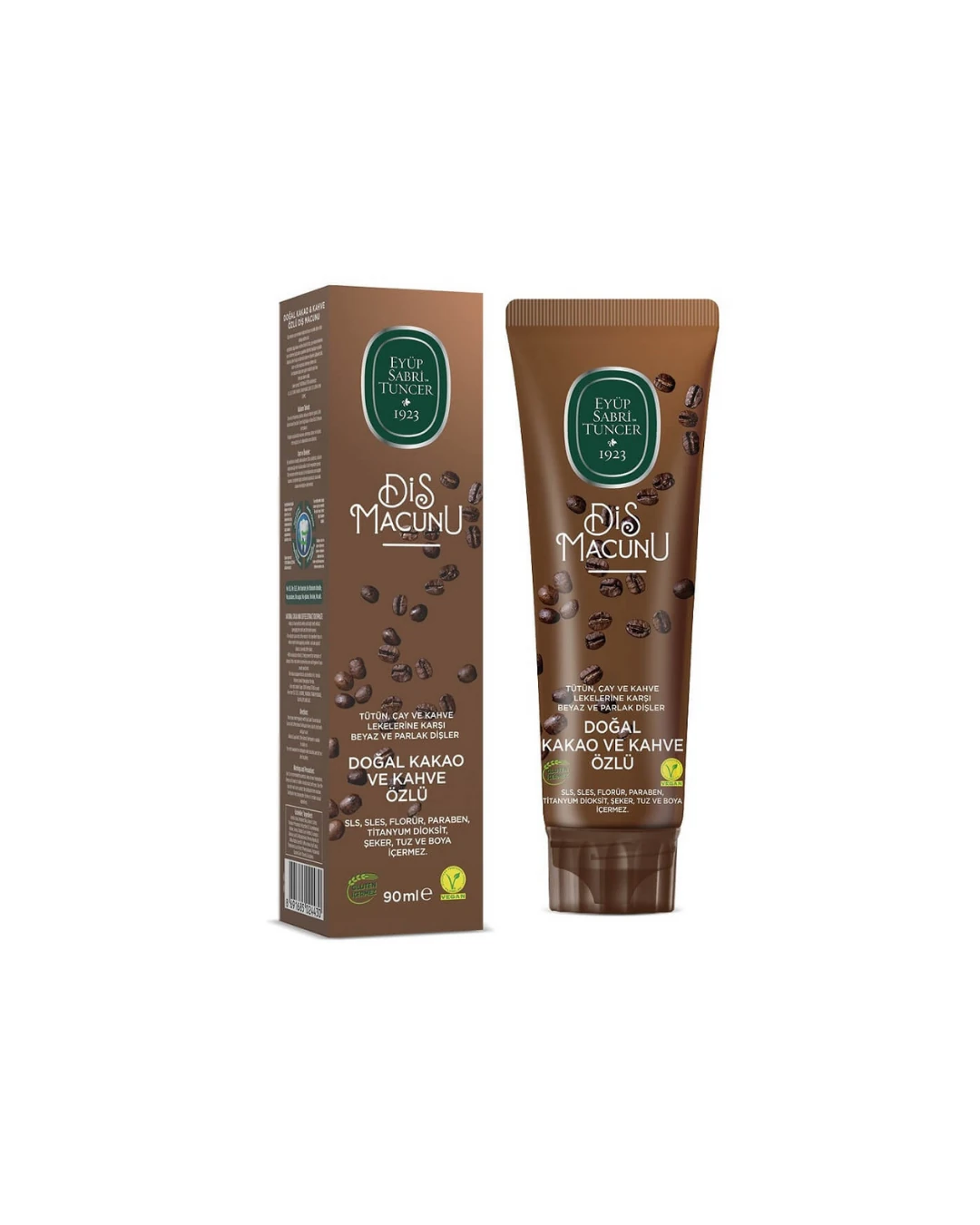 Eyüp Sabri Tuncer Doğal Kakao ve Kahve Özlü Diş Macunu
