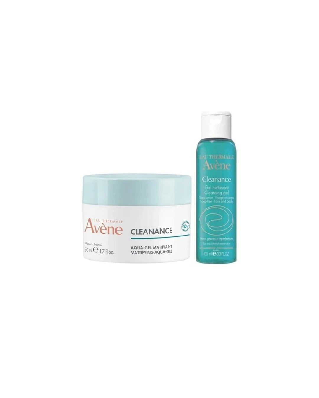 Avène Cleanance Matlaştırıcı 50 ml + Karma ve Yağlı Ciltler İçin Temizleme Jeli 100 ml
