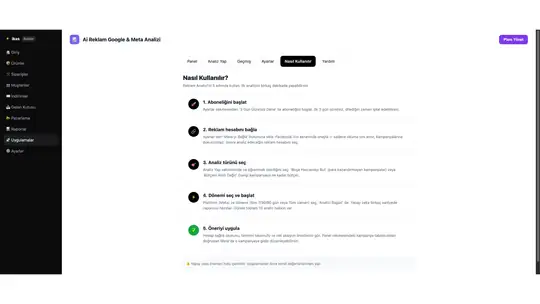 AI Reklam Analizi — Google & Meta ekran görüntüsü 4
