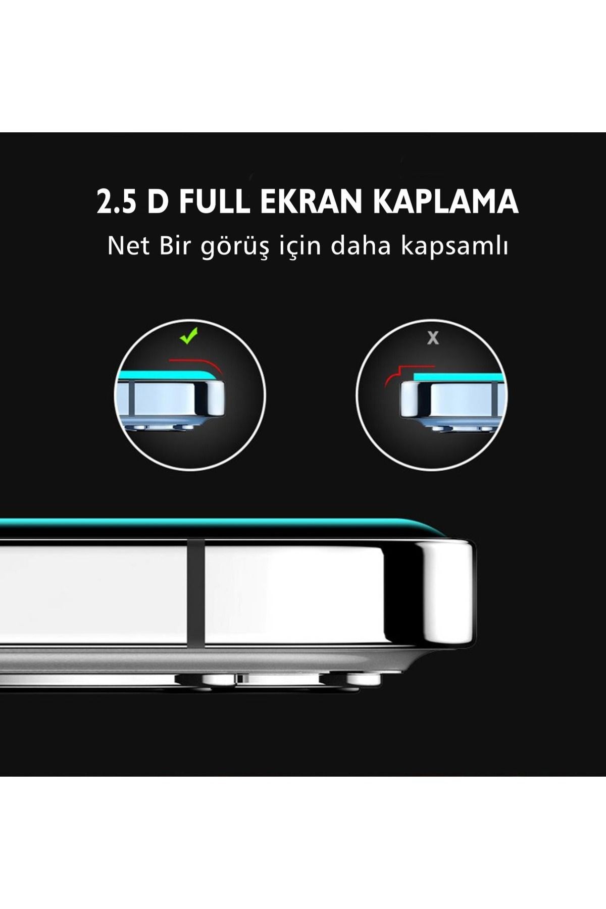 [2 Adet] Iphone 14 'e Uygun Iphone Ekran Koruyucuları- Kolay Kurulum Hd