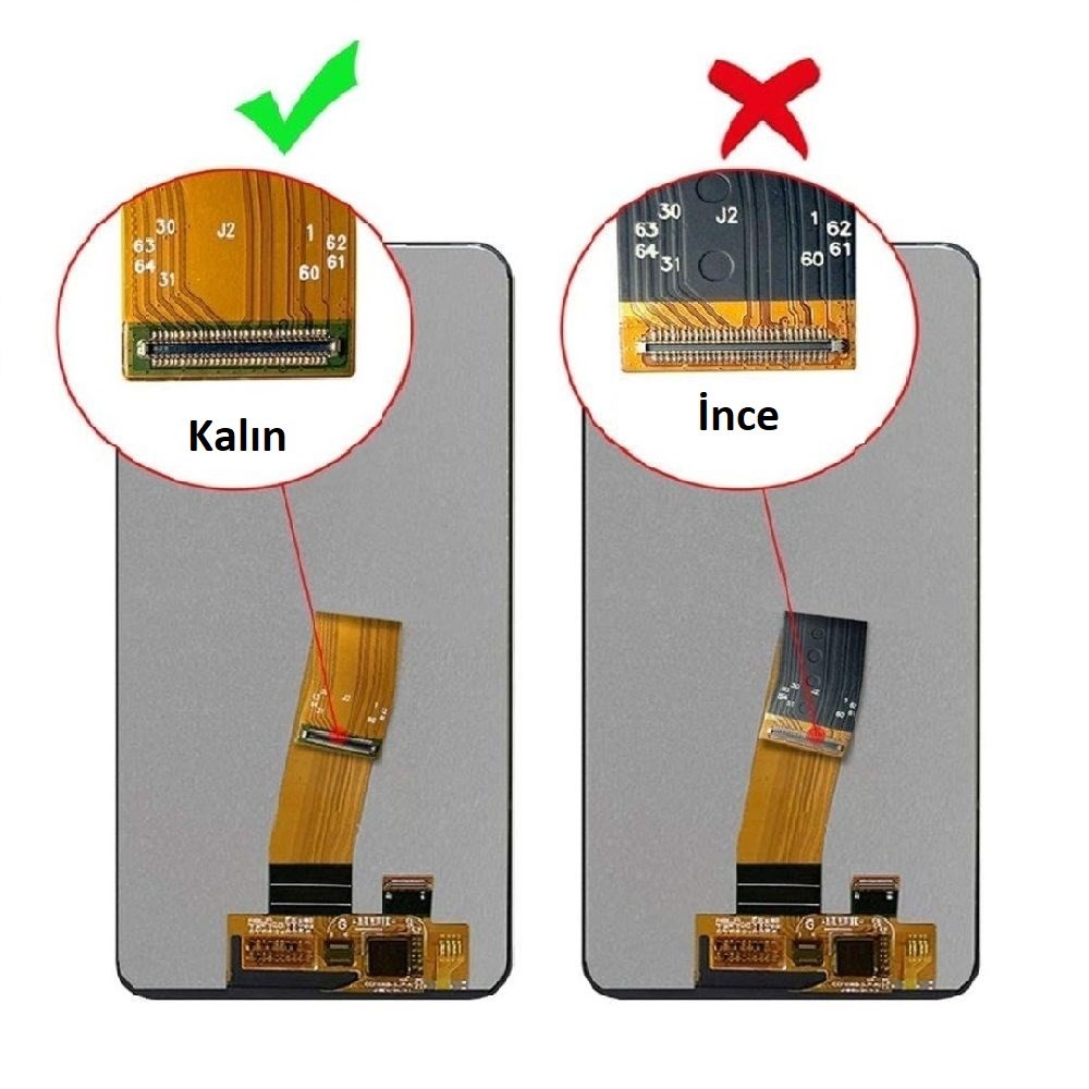 Samsung A01 İçin En Yüksek Kalite Lcd Ekran Dokunmatik (Kalın Soket)