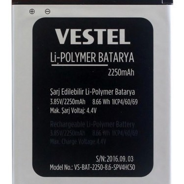 Vestel Venüs Go için En Yüksek Kalite  Batarya Pil