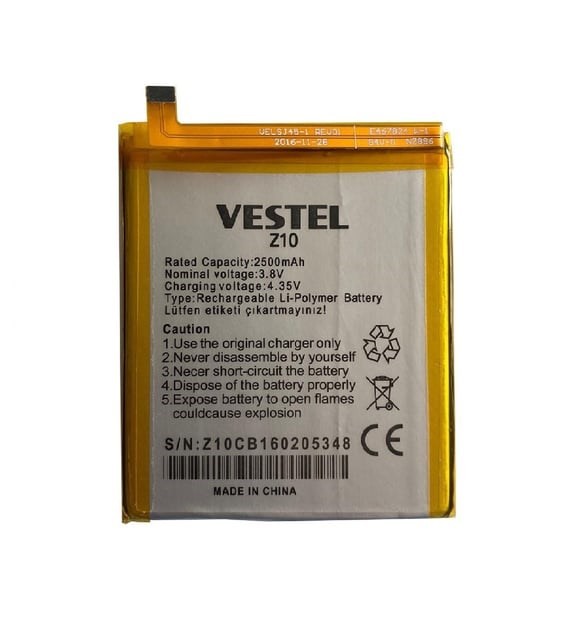 Vestel Venüs Z10 için En Yüksek Kalite  Batarya Pil