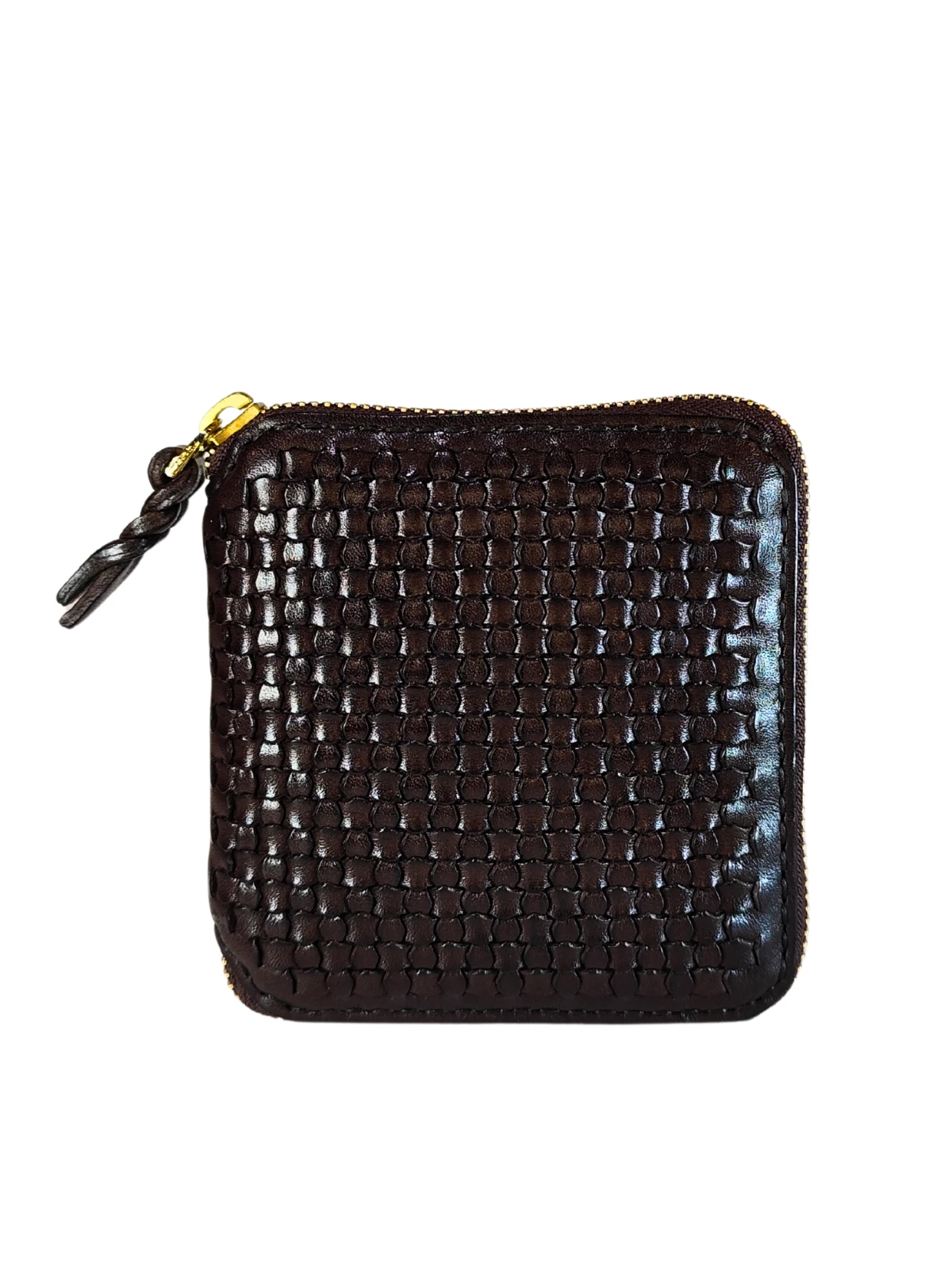 GÖN Unisex Fermuar Kapamalı %100 El Yapımı Hakiki Deri Küçük Cüzdan (COT)