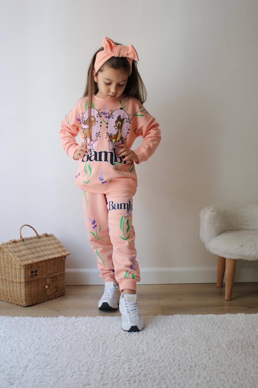 BAMBİ BASKILI 3 İPLİK TAKIM
