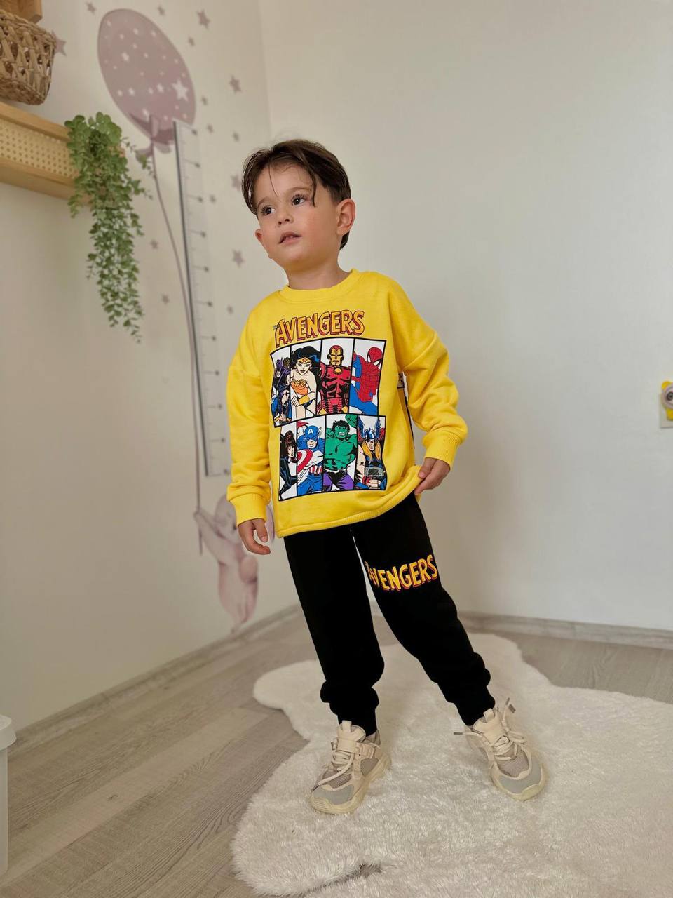 AVENGERS BASKILI 3 İPLİK TAKIM