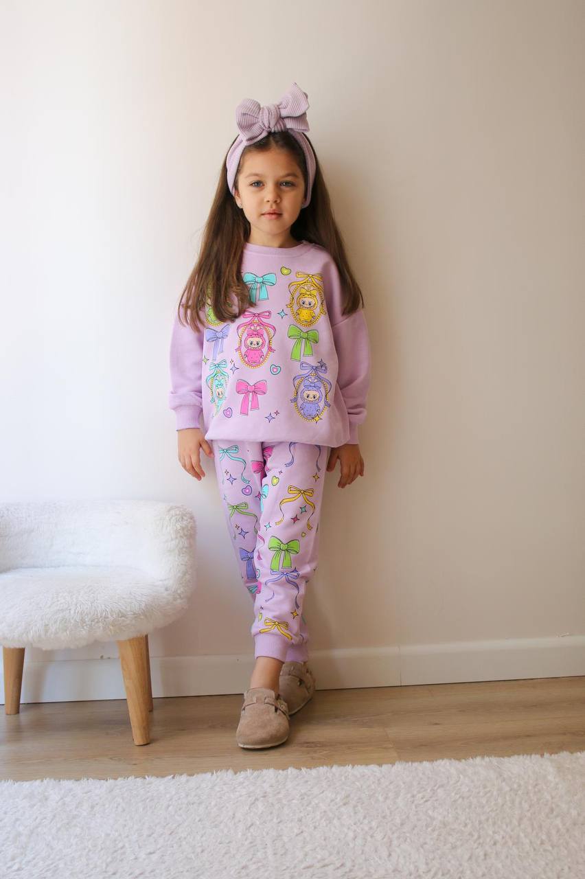 LABUBU BASKILI 3 İPLİK TAKIM