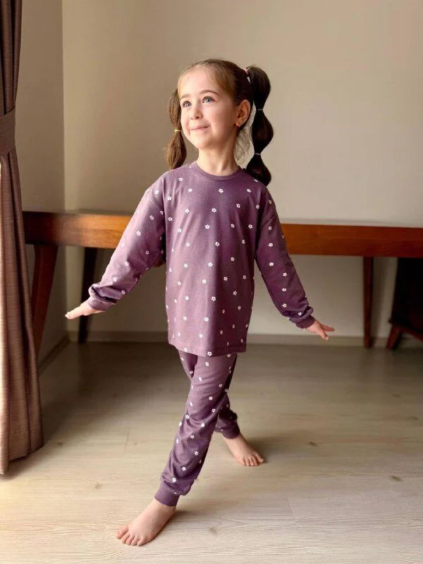 Papatya Desen Pijama Takımı
