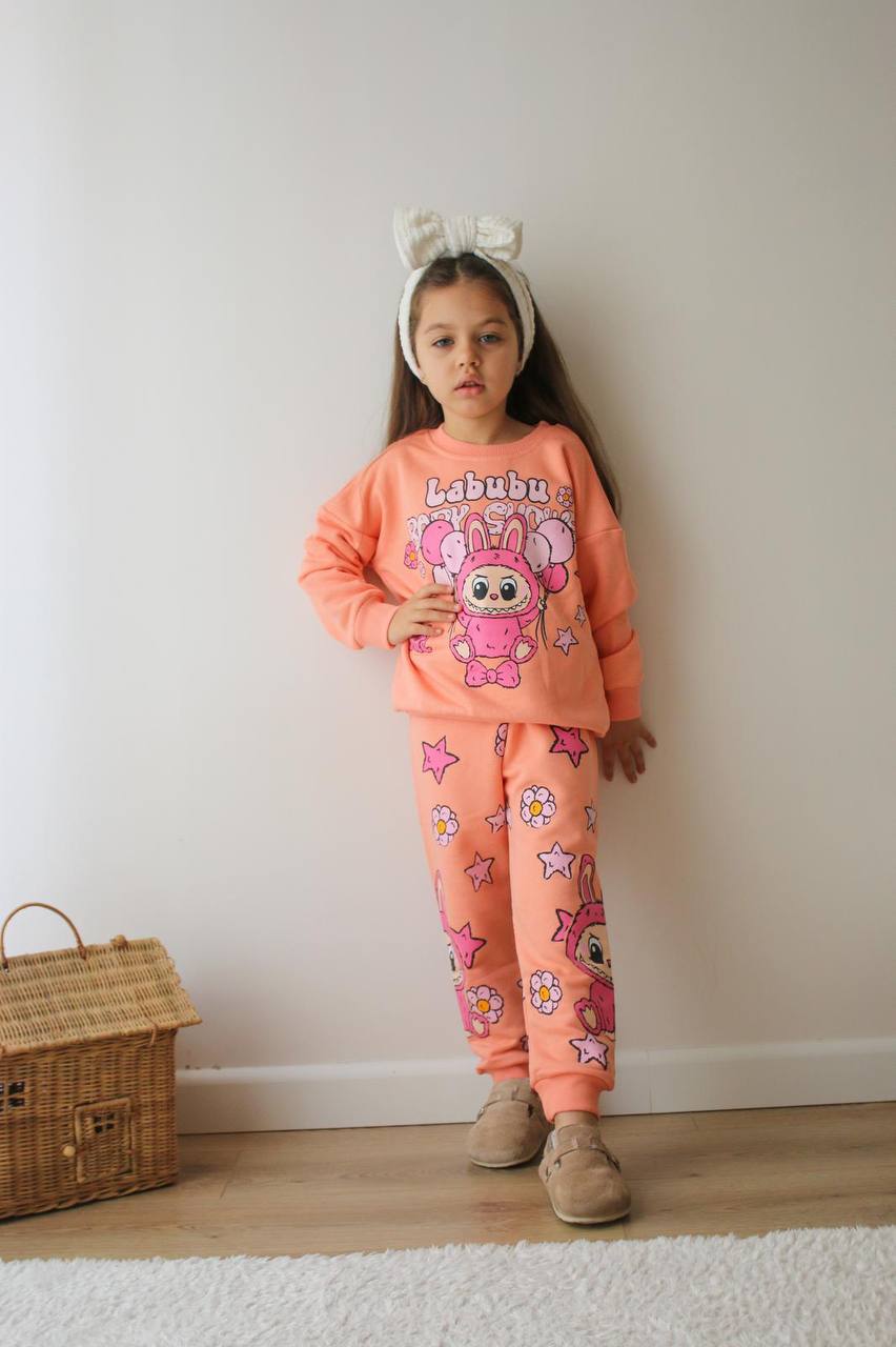 LABUBU BASKILI 3 İPLİK TAKIM