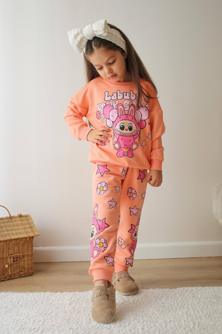 LABUBU BASKILI 3 İPLİK TAKIM