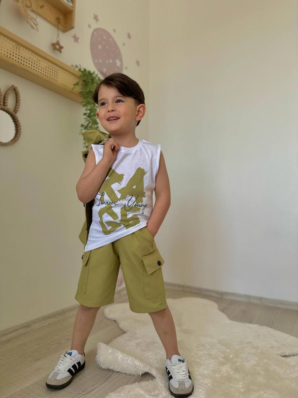 3lü Gabardin Takım