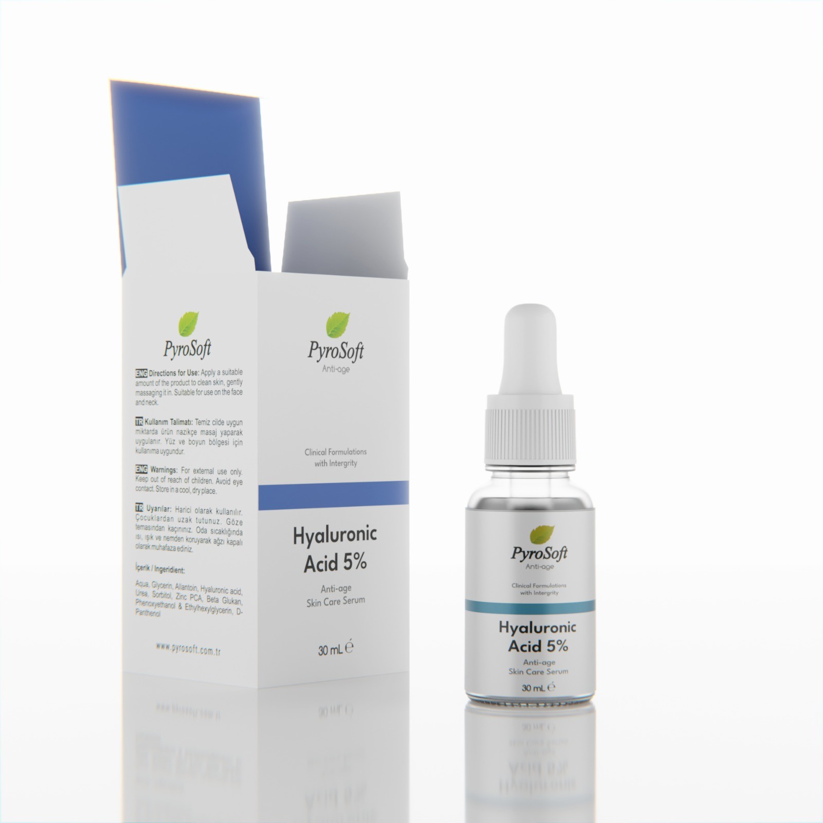 Pyrosoft Anti Age + Hyaluronic Acid Facial Serum