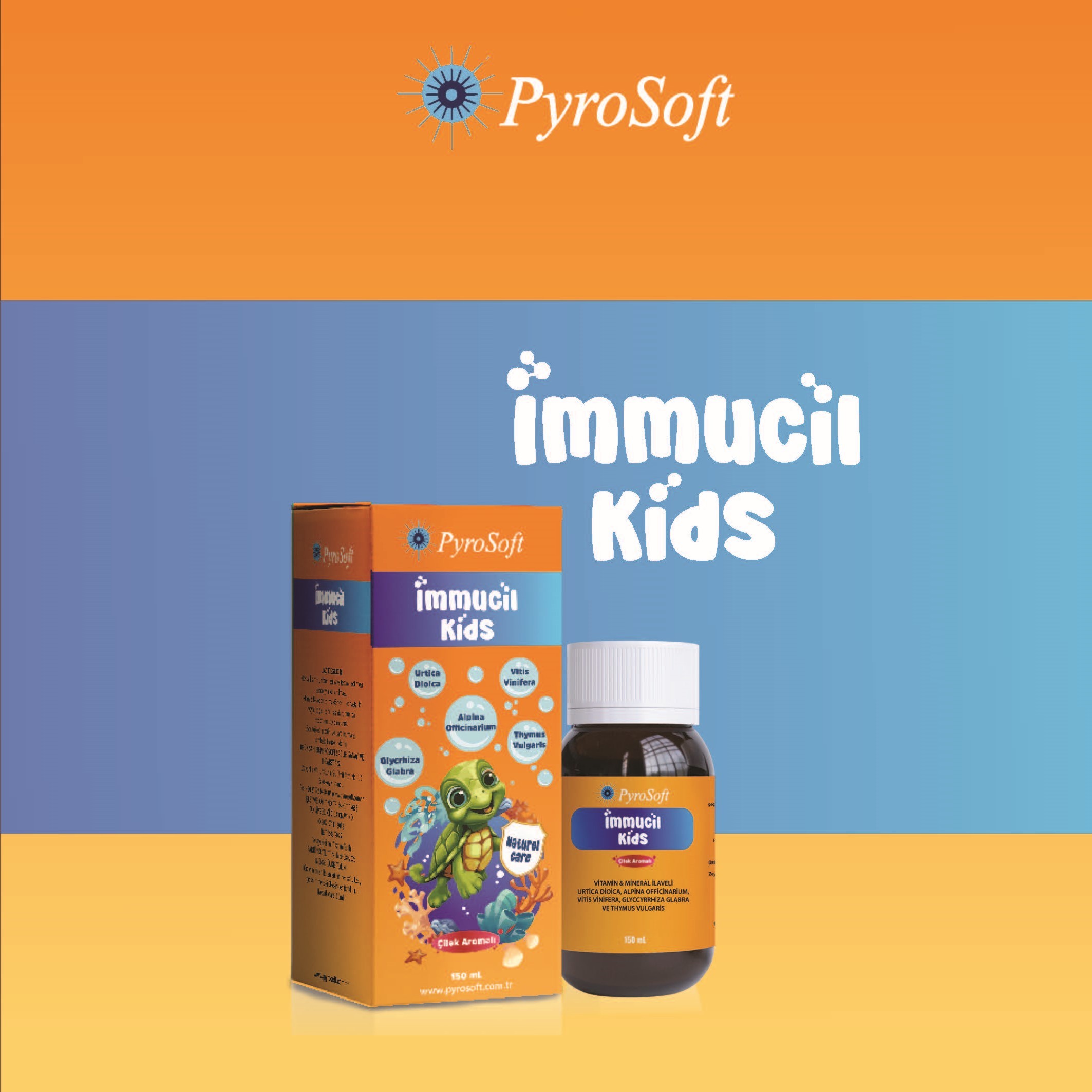 Immucil Kids Bağışıklık Güçlendirici Gıda Takviyesi