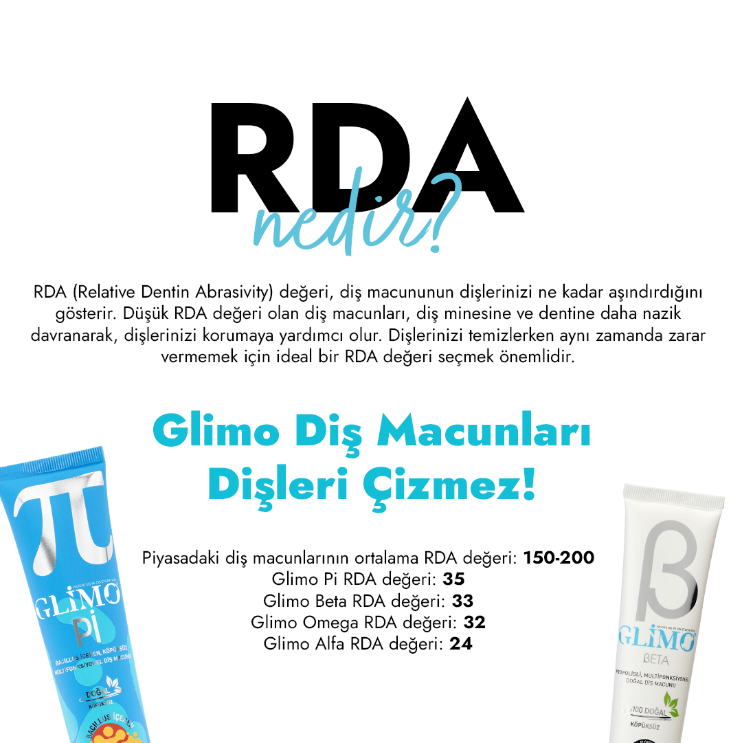 Glimo Omega Beyazlatıcı %100 Doğal Diş Macunu