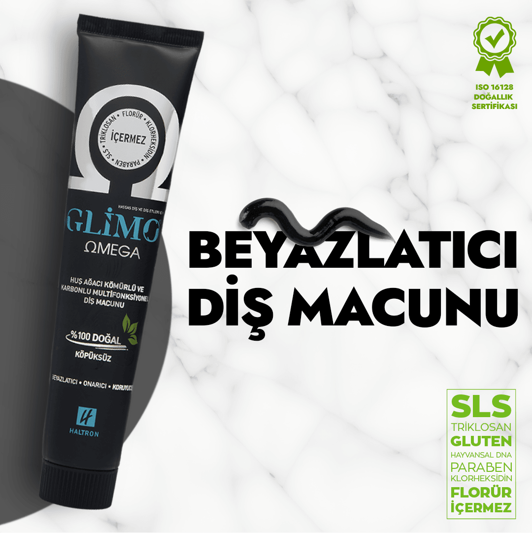 Glimo Omega Beyazlatıcı %100 Doğal Diş Macunu - 75ml