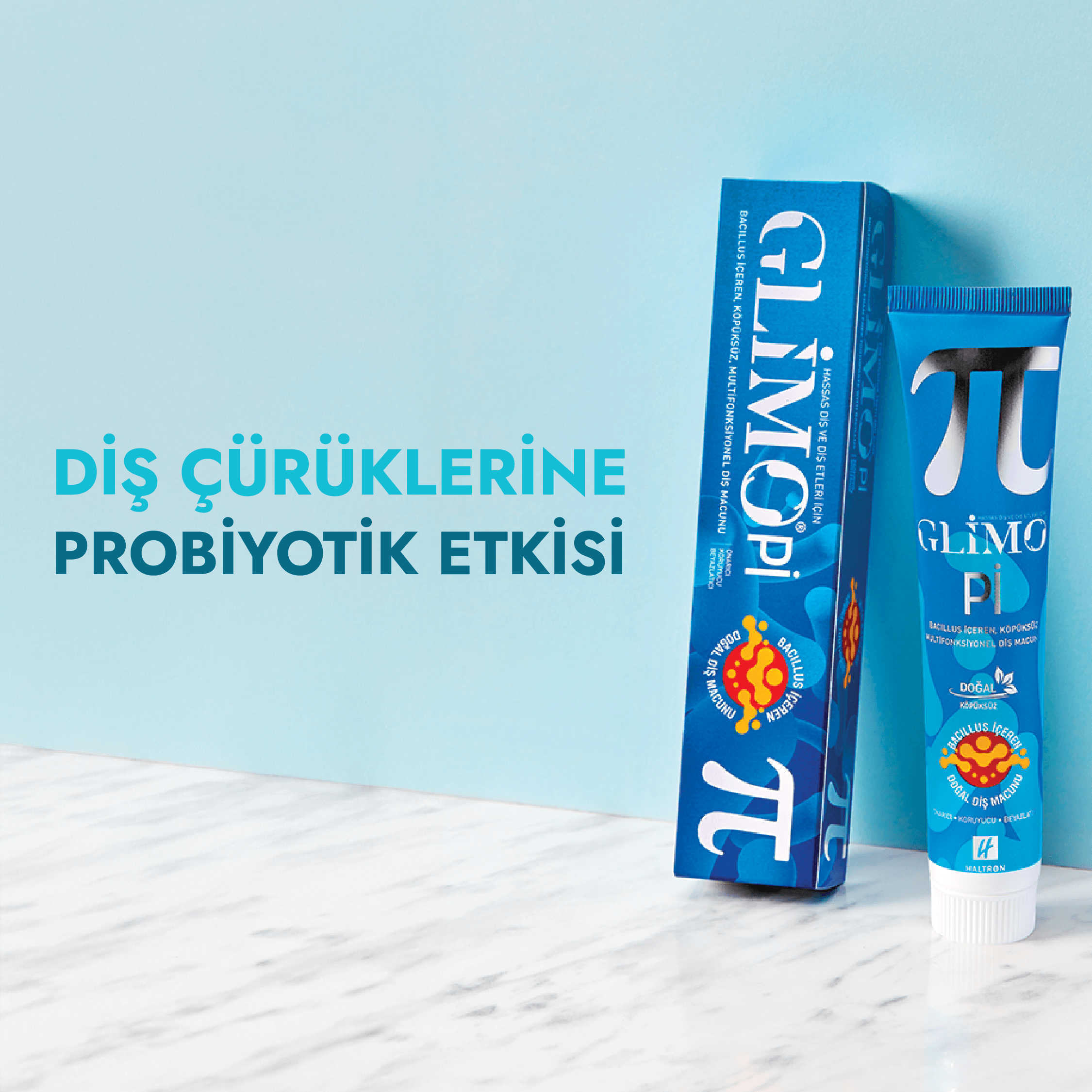 Натуральная зубная паста с пробиотиками Glimo Pi - 75ml