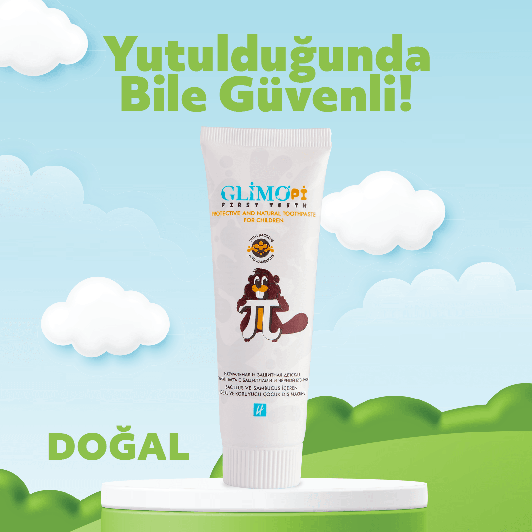 Glimo Pi First Teeth Probiyotikli Doğal Çocuk Diş Macunu 50ml