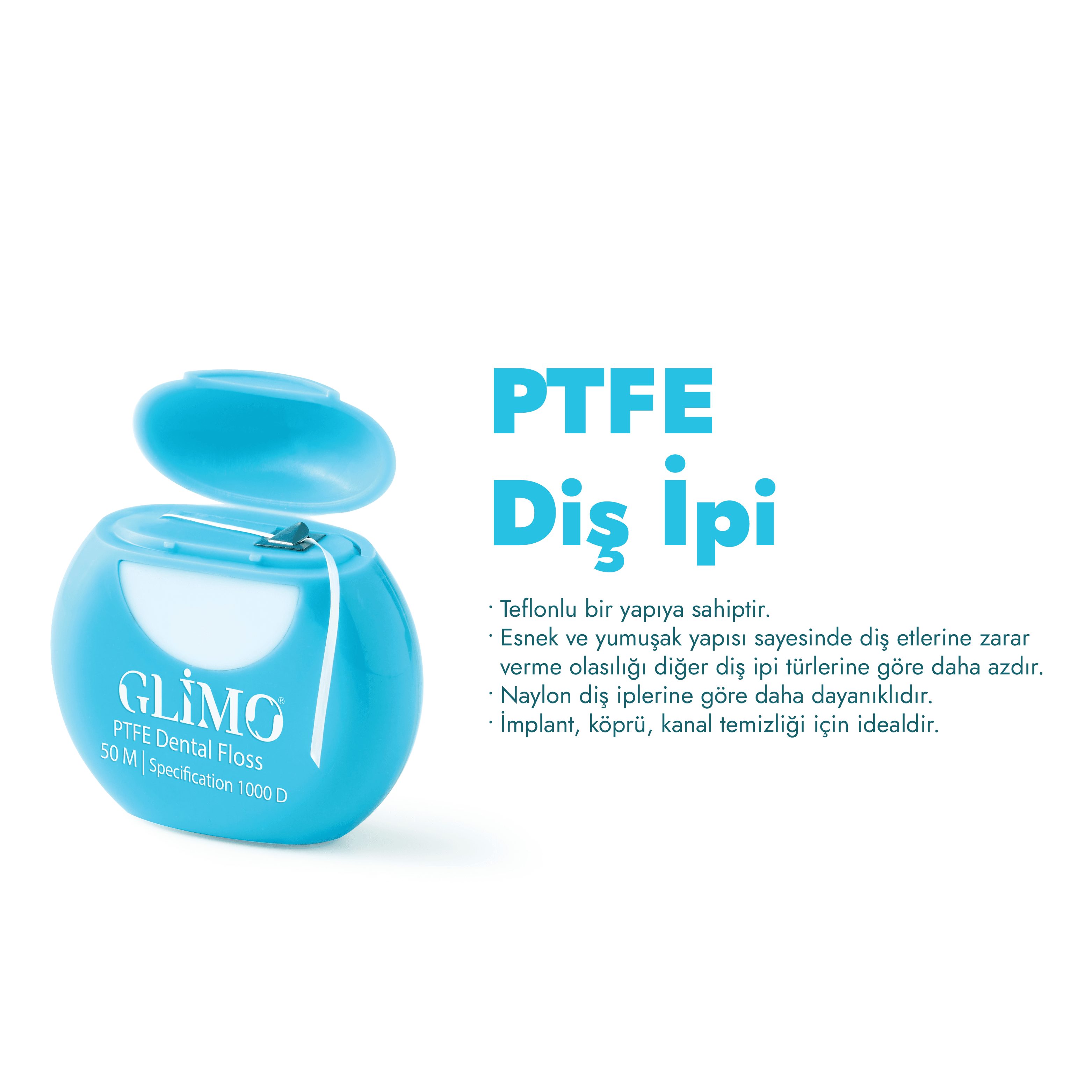 Зубная нить Glimo PTFE