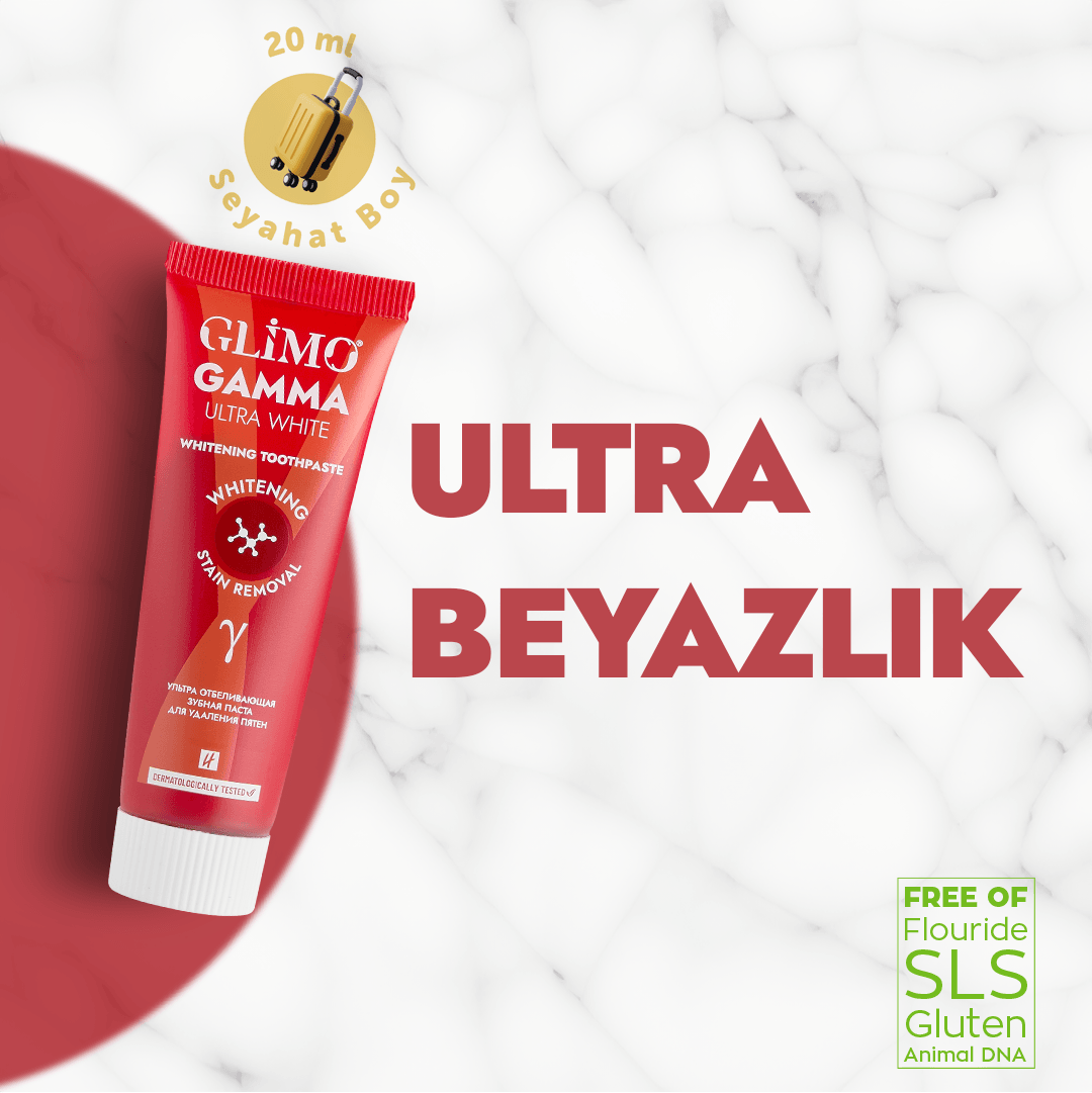 Glimo Gamma Ultra White Beyazlatıcı Diş Macunu - 20ml