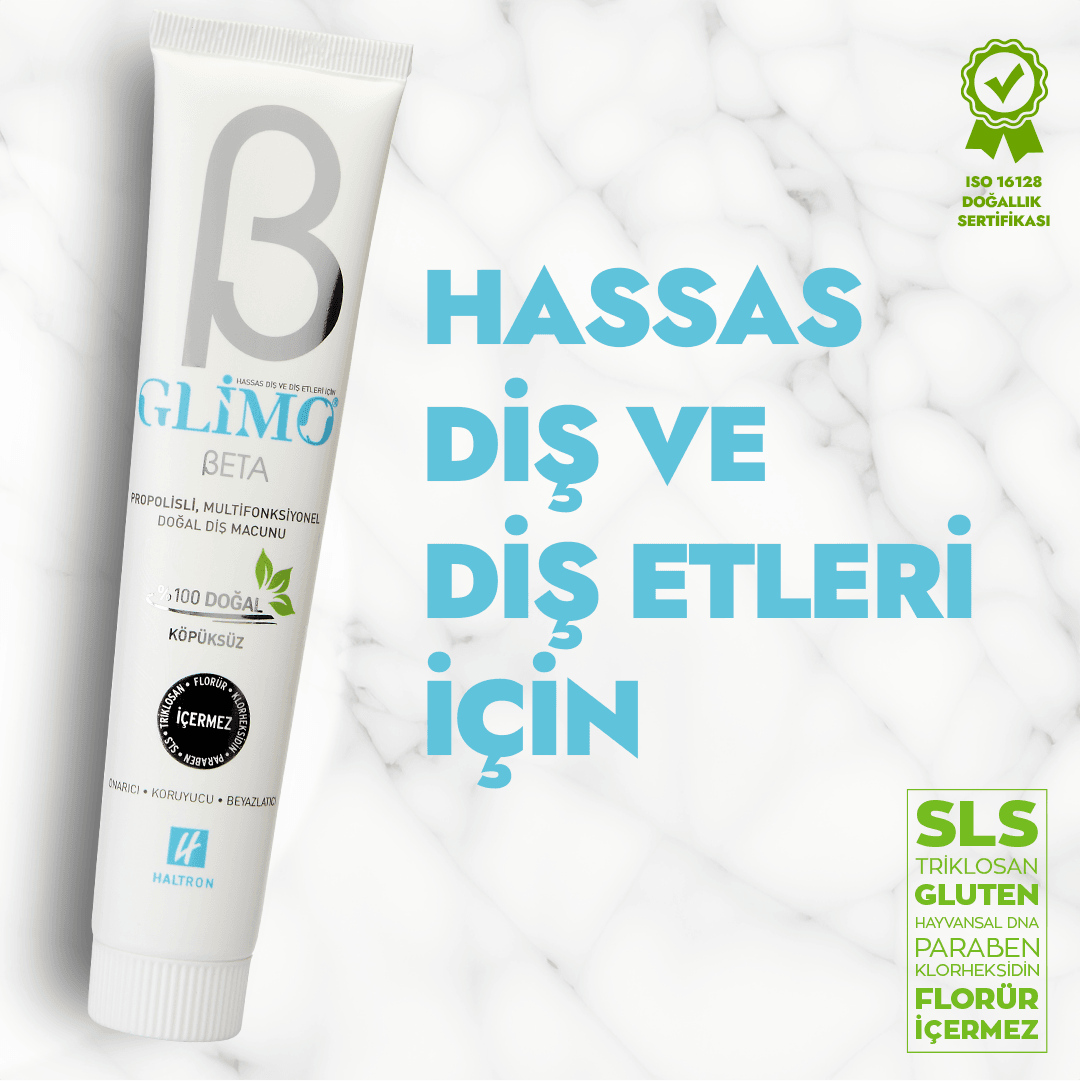 Glimo Beta Hassas Diş Etleri İçin Propolisli %100 Doğal Diş Macunu - 75ml