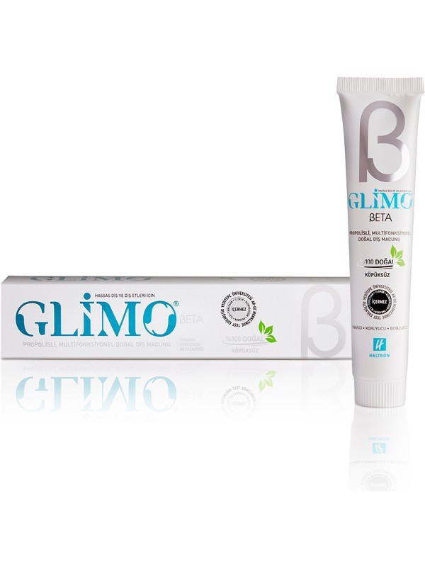 Glimo Beta Hassas Diş Etleri İçin Propolisli %100 Doğal Diş Macunu