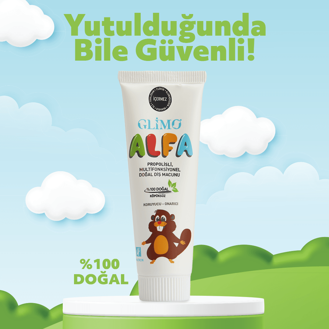 Glimo Alfa Propolisli %100 Doğal Çocuk Diş Macunu 50 ml