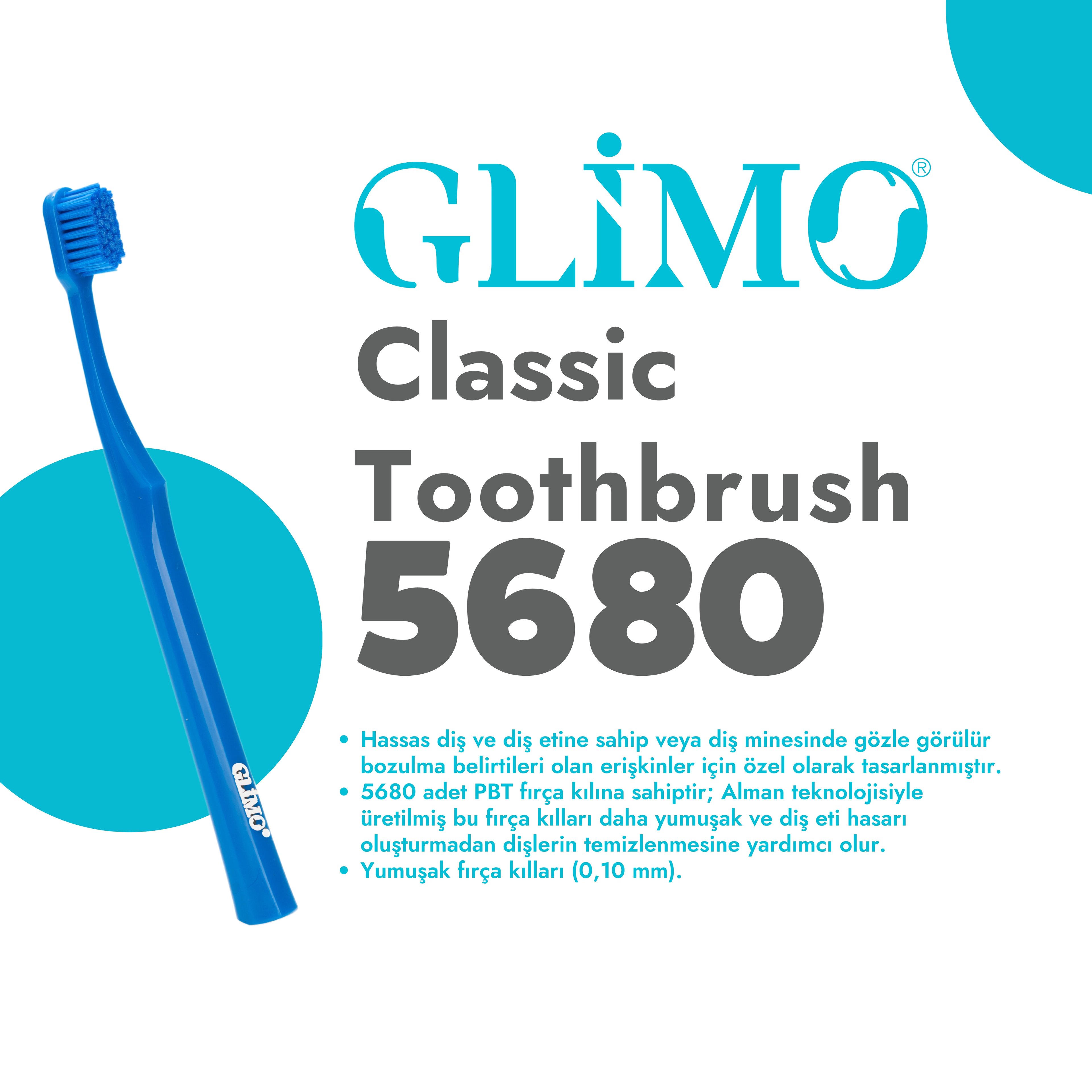 Зубная щетка Glimo Classic 5680 Extra Soft