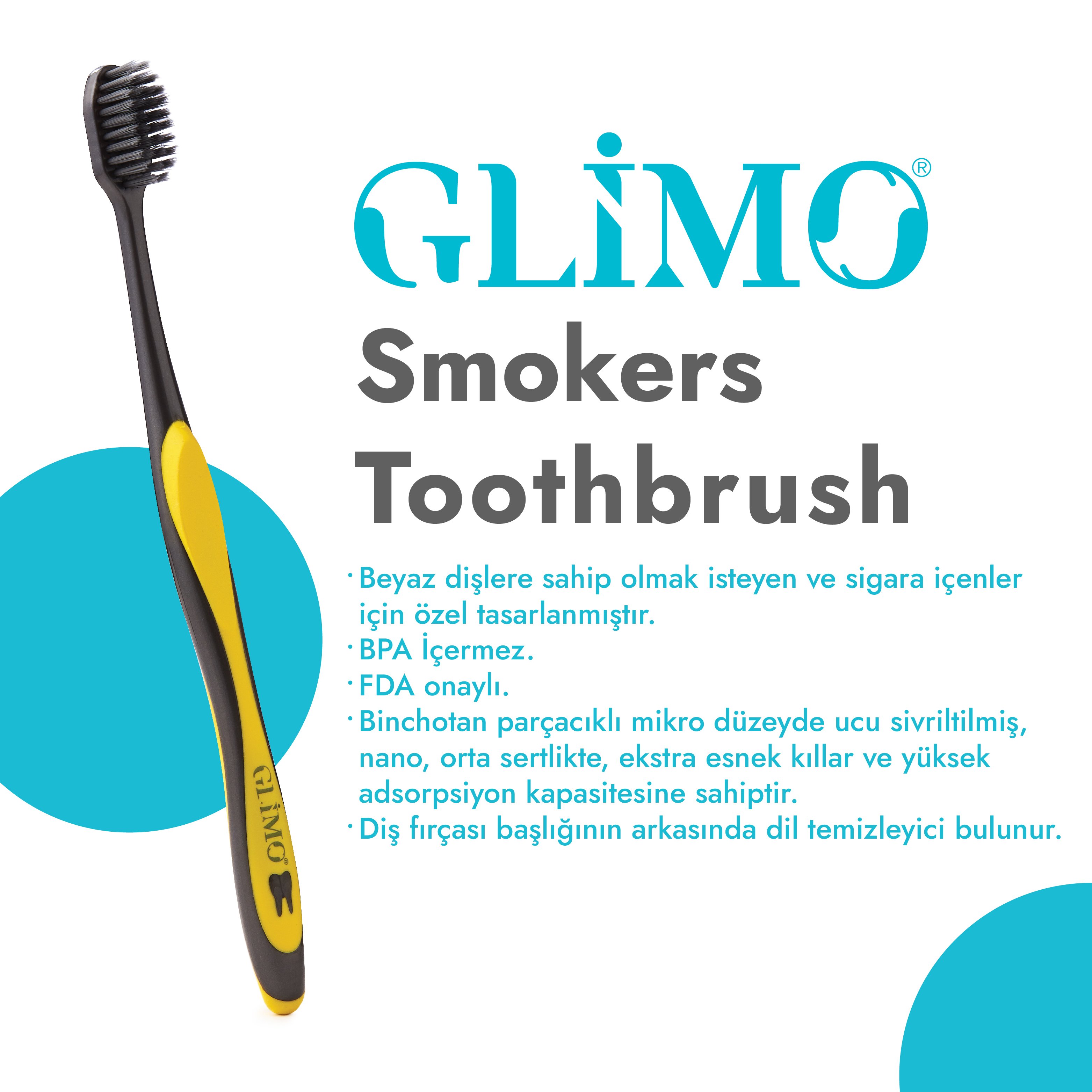 Glimo Smokers Whitening Toothbrush Medium