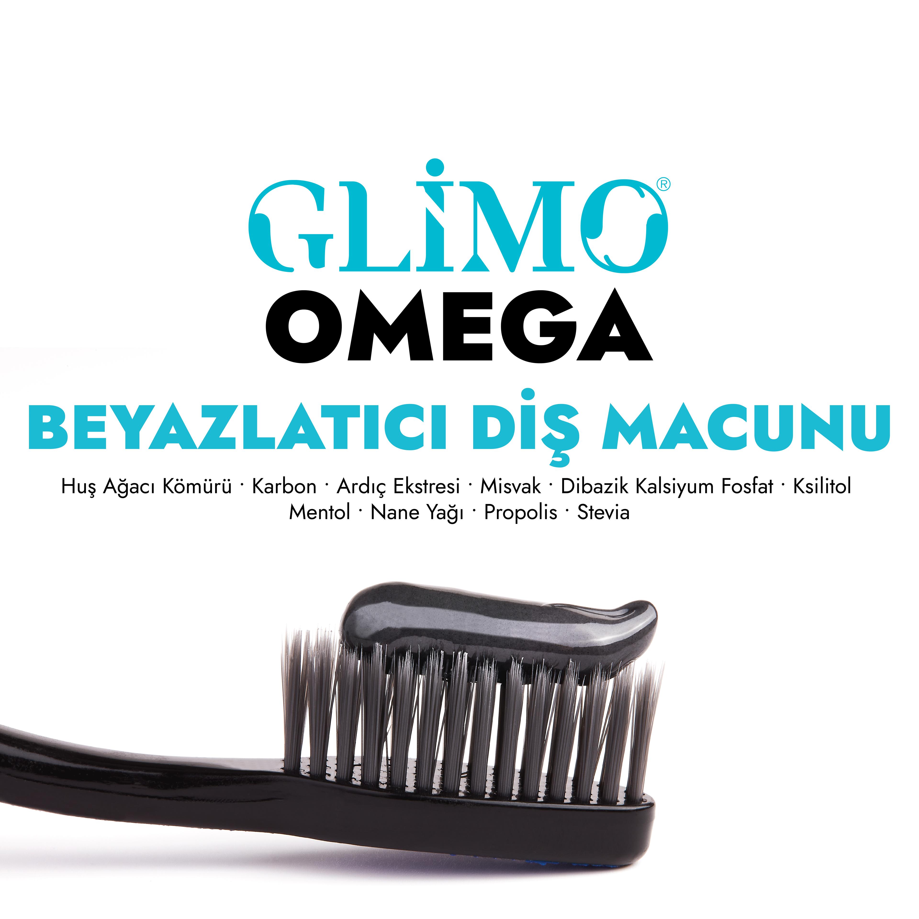 Glimo Omega Beyazlatıcı %100 Doğal Diş Macunu