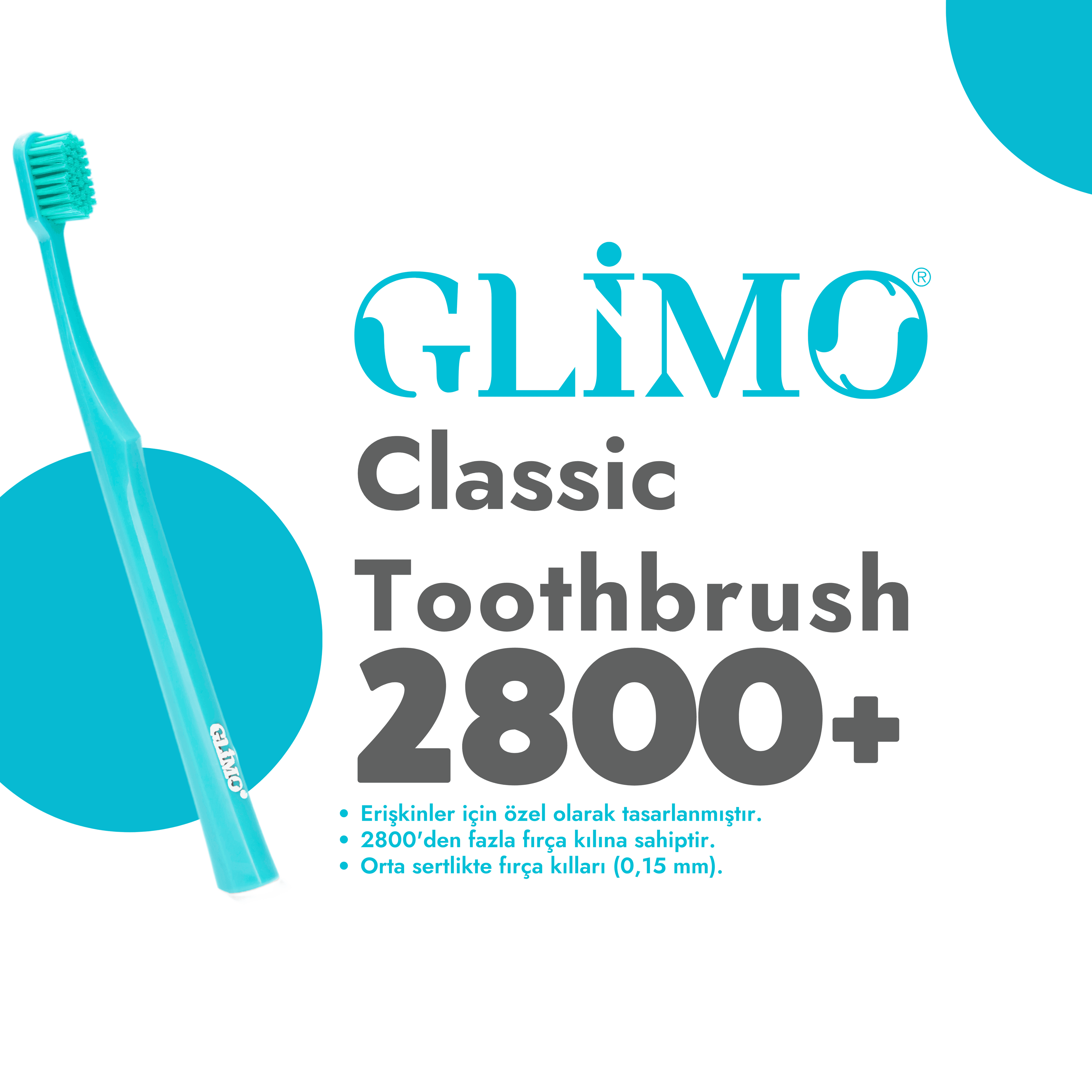 Glimo Classic Diş Fırçası 2800+ Medium - Soft