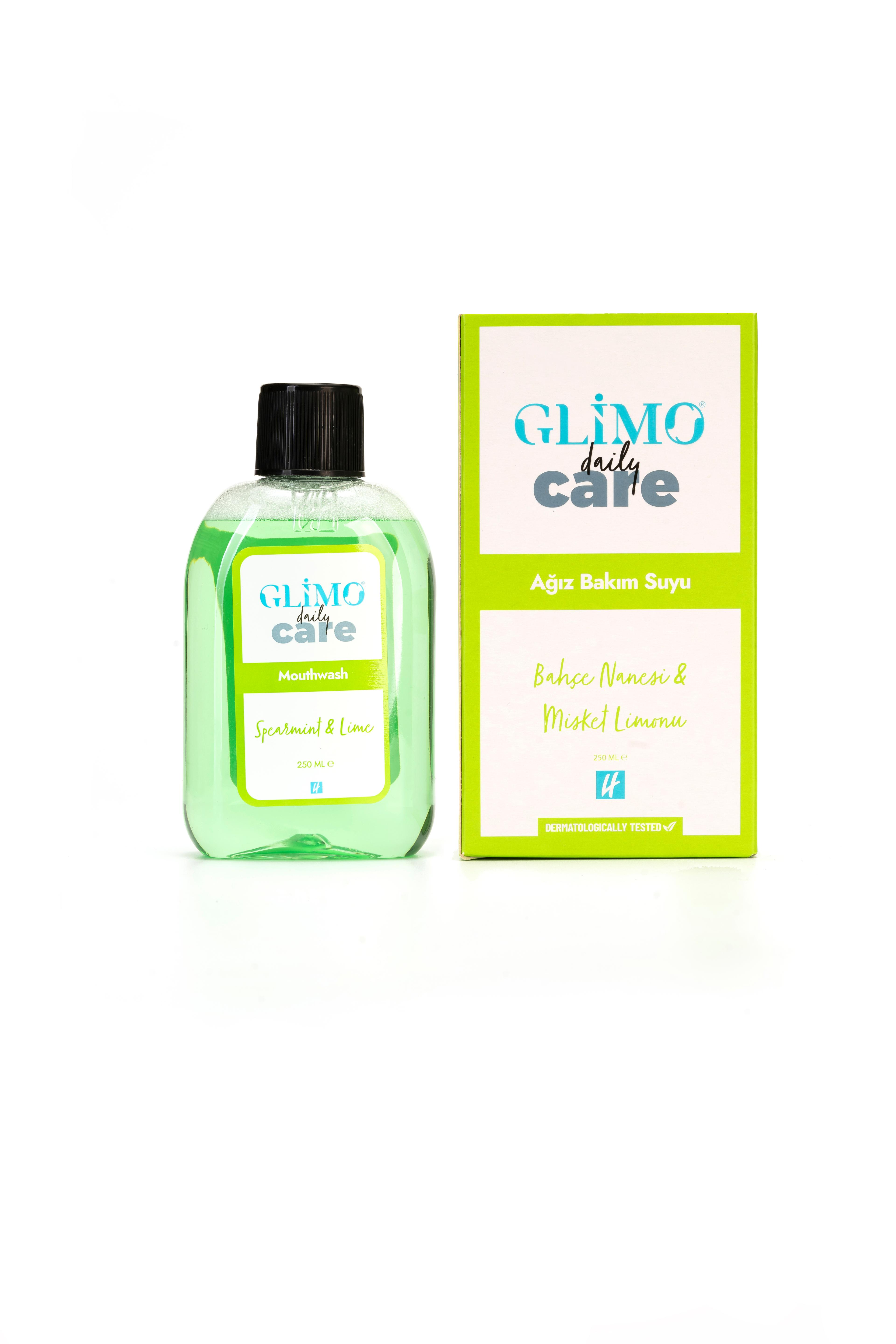 Жидкость для полоскания рта Glimo Daily Care с мятой и лаймом