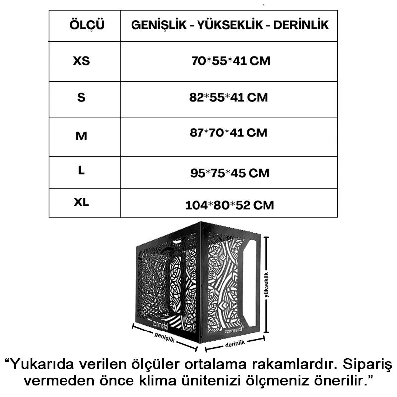 Flower Zemin Tipi Klima Kafesi