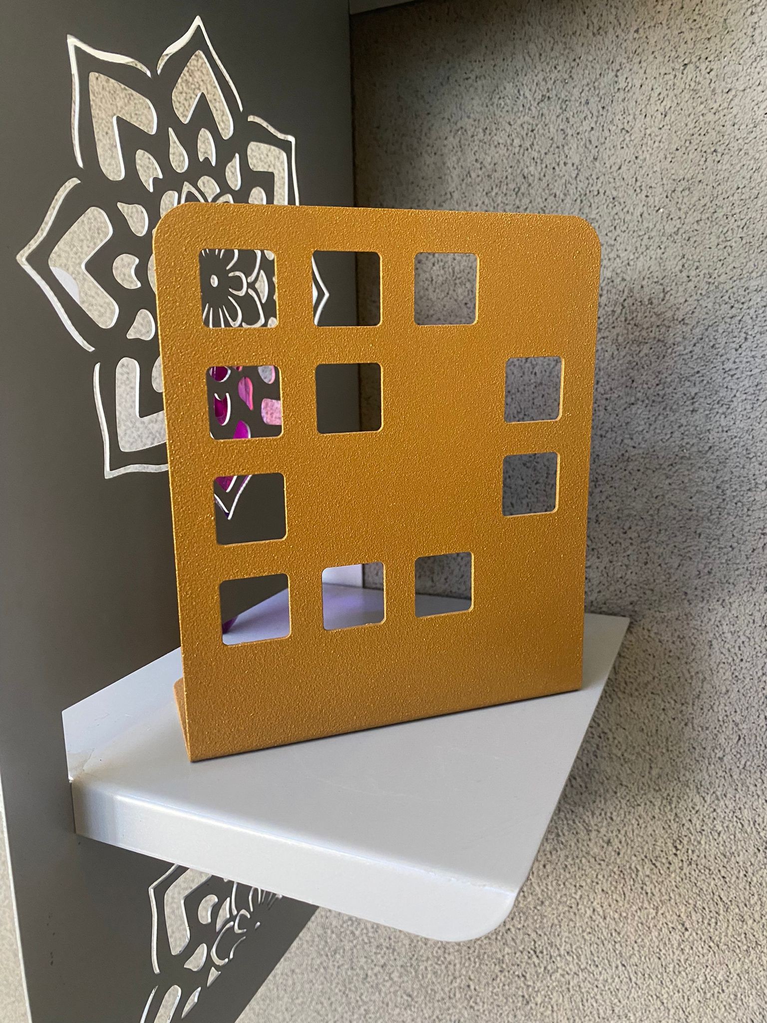 City Bookend Kitap Tutucu 14x12x6 CM ÖZEL GOLD
