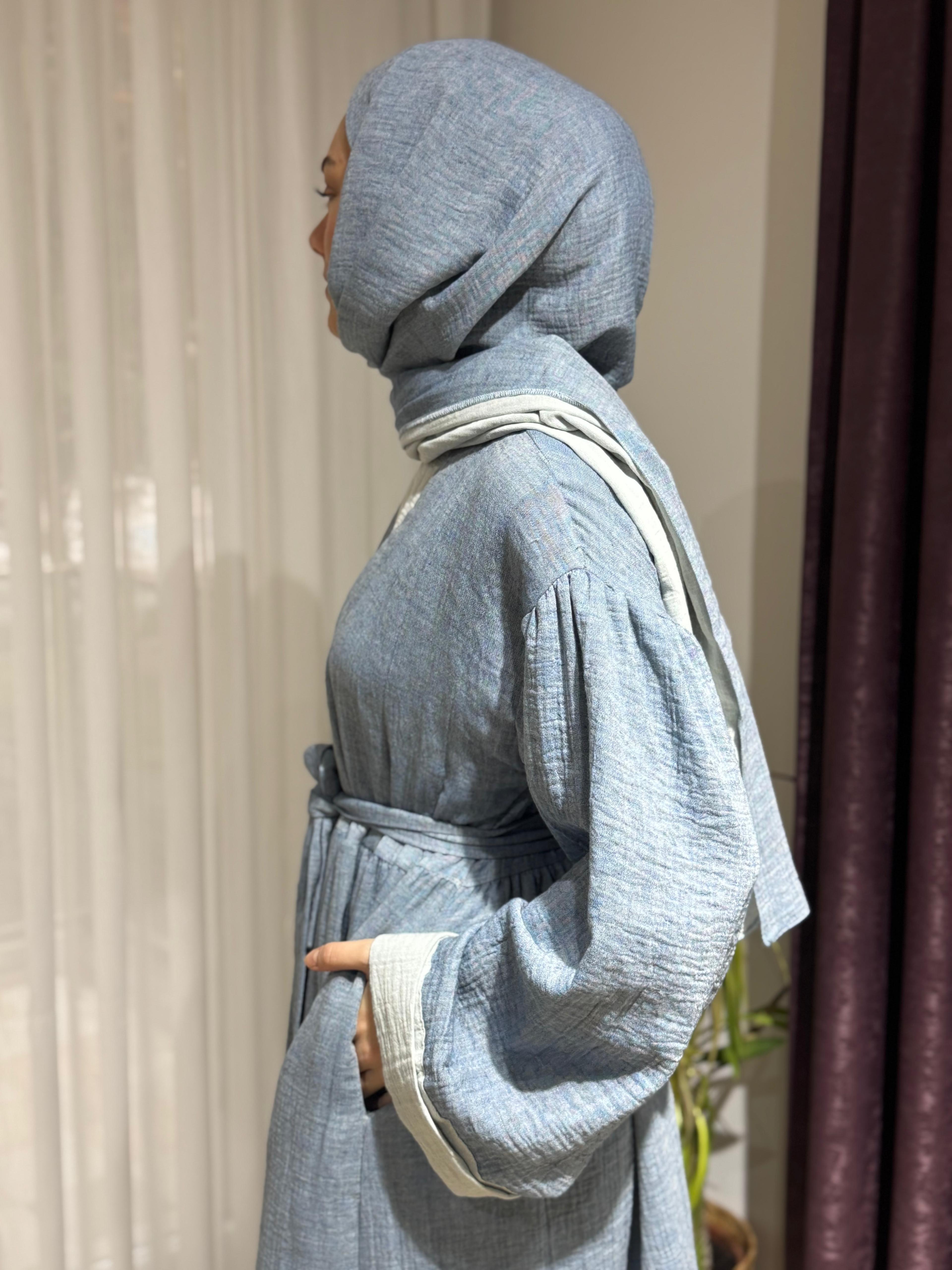 Dilruba Müslin Abaya Takım