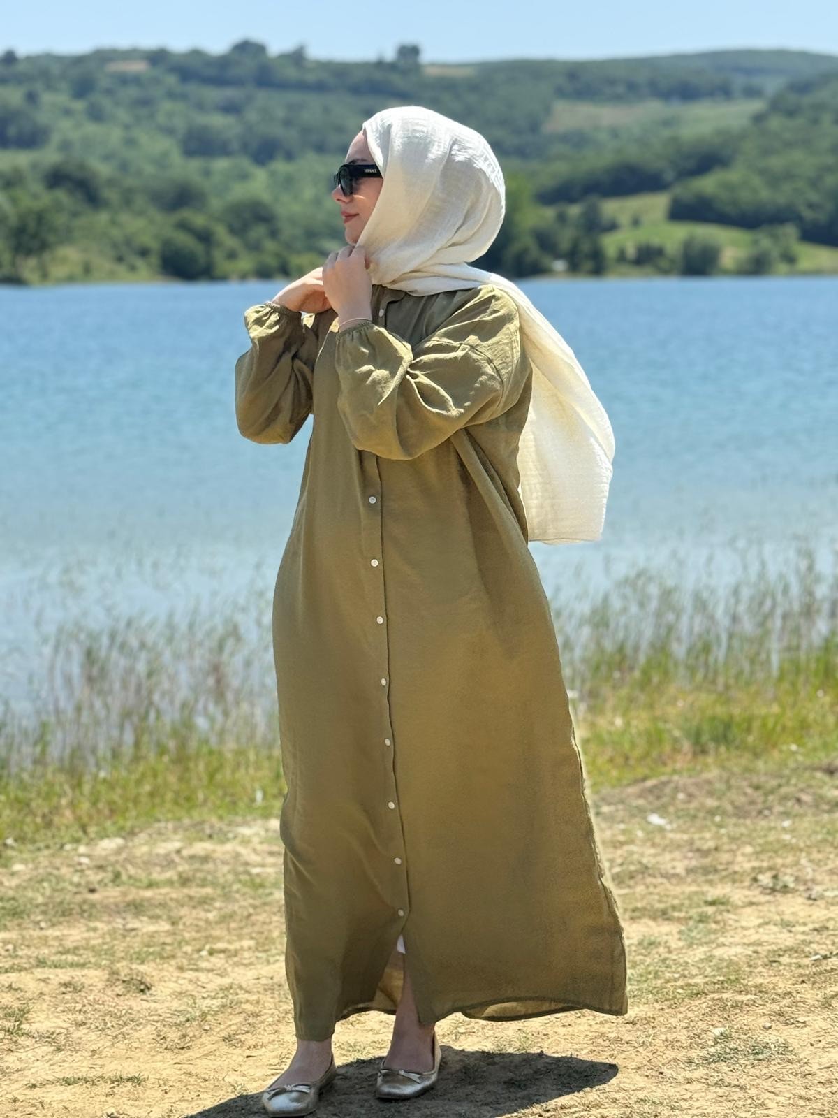 Asya Elbise - Yağ Yeşili