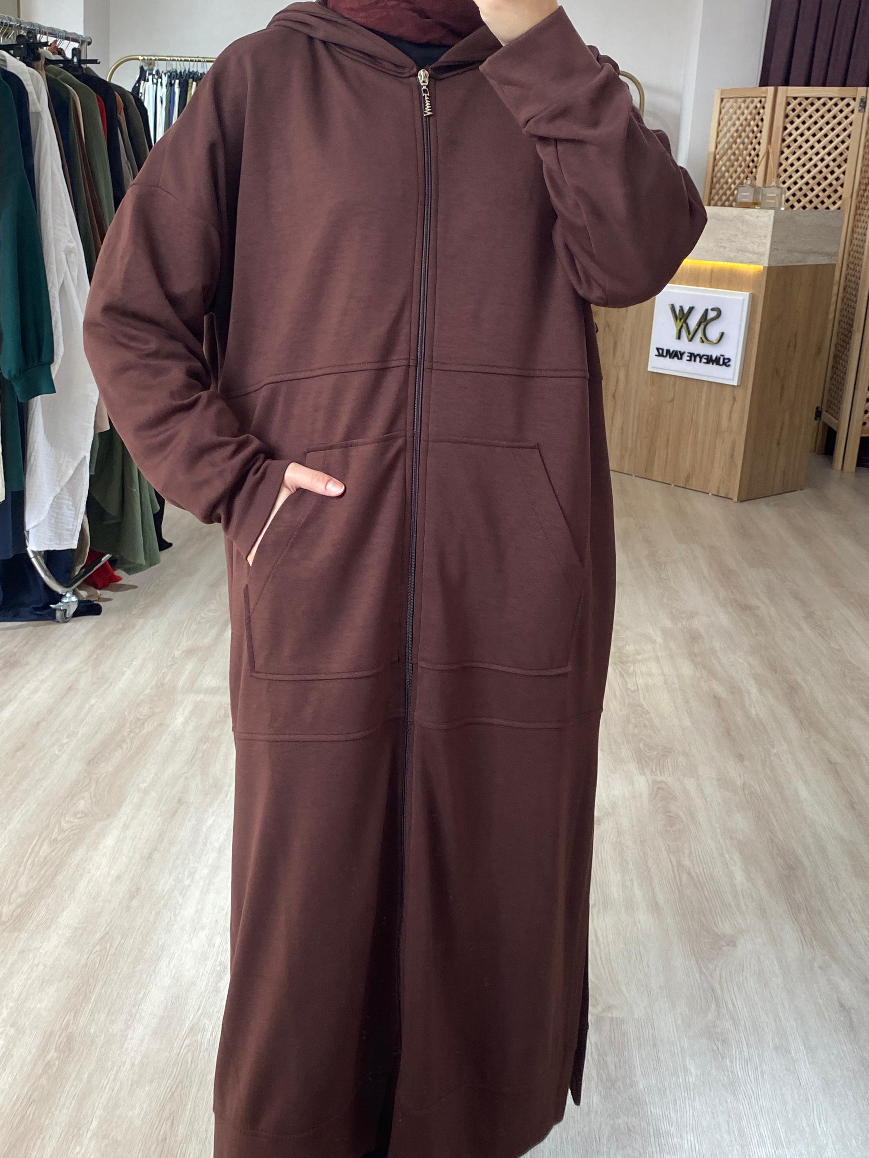 Farah Kapüşonlu Eşofman Takım (Oyhso-Modal Kumaş) - Kahve