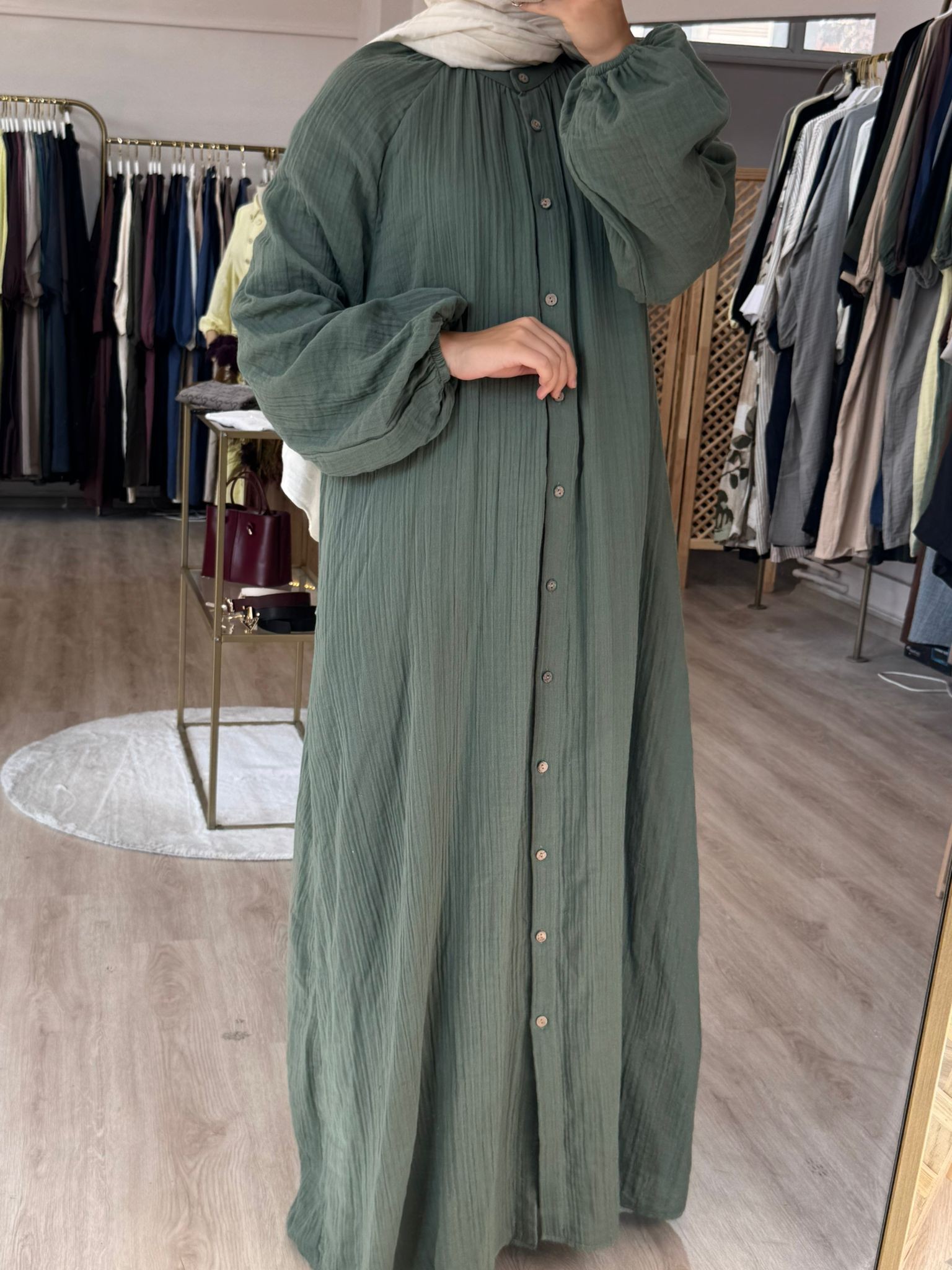 Aysima Elbise-Ferace - Yeşil