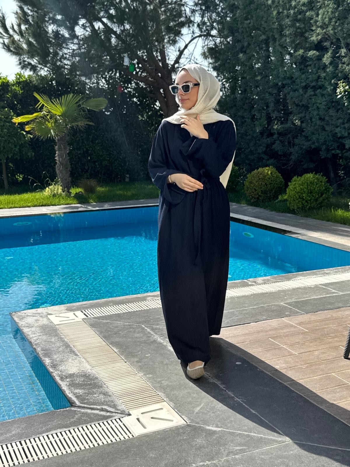 Safira Abaya - Lacivert