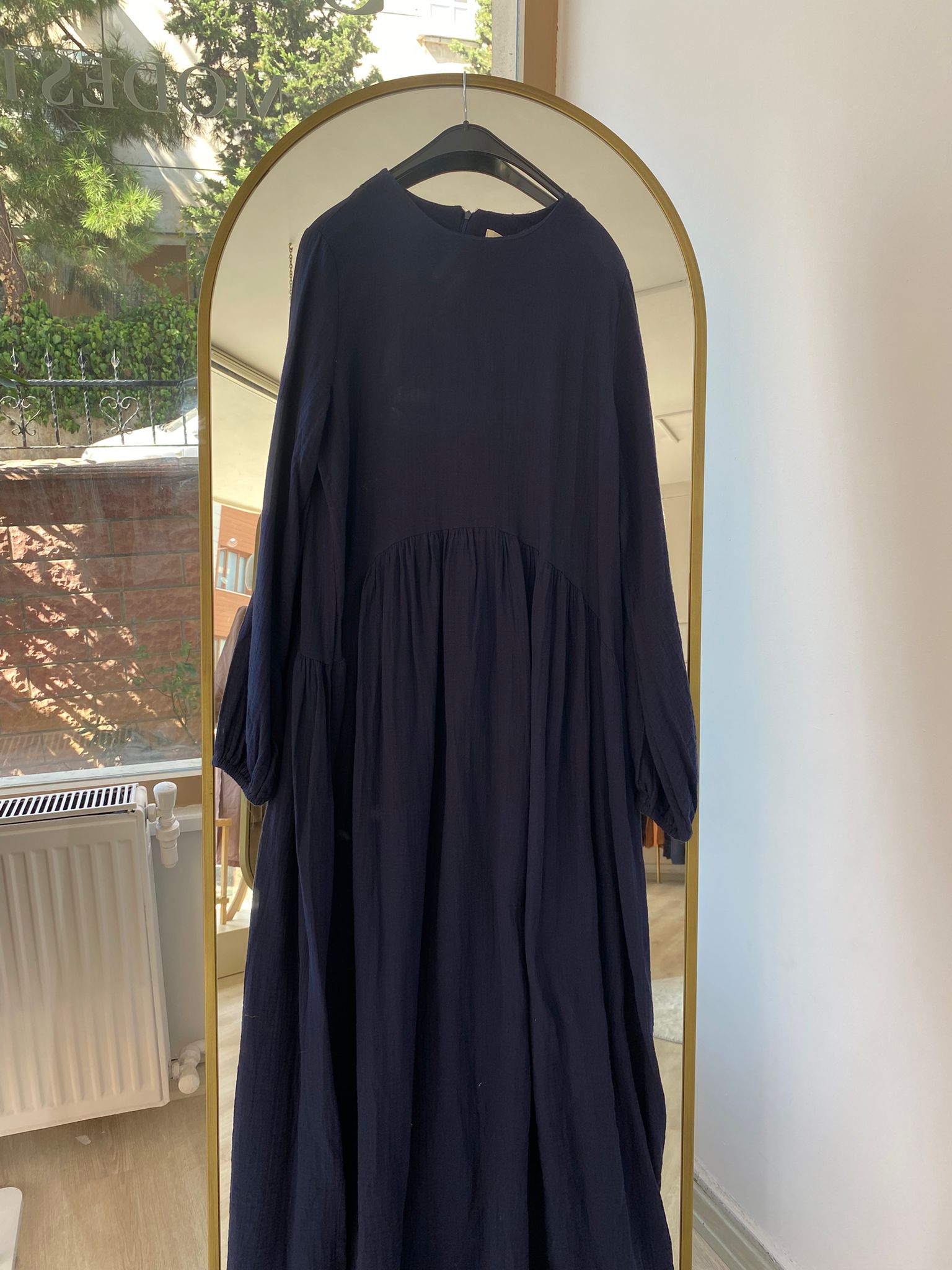 Nisa Elbise Lacivert(Outlet)