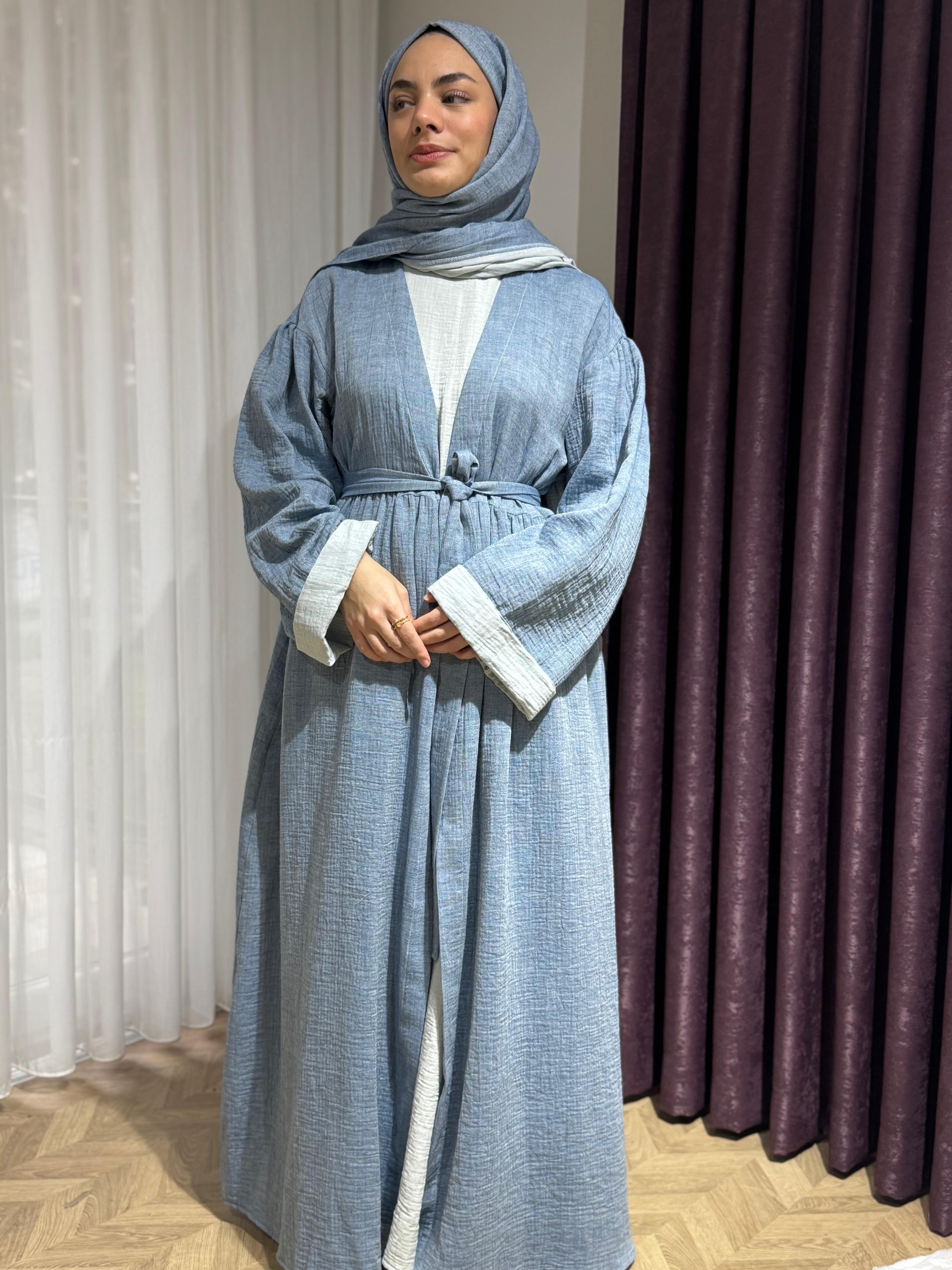 Dilruba Müslin Abaya Takım