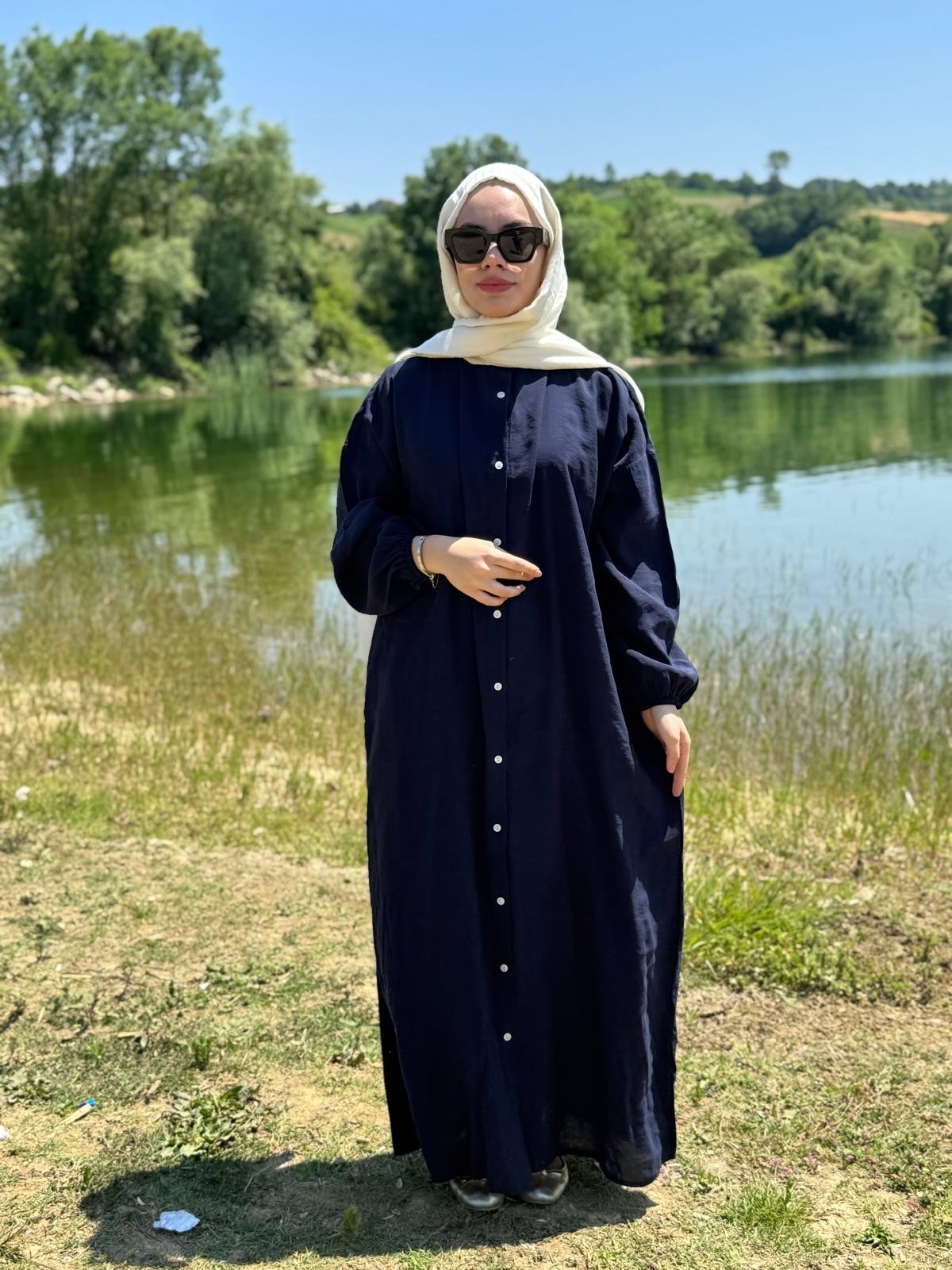 Asya Elbise - Lacivert