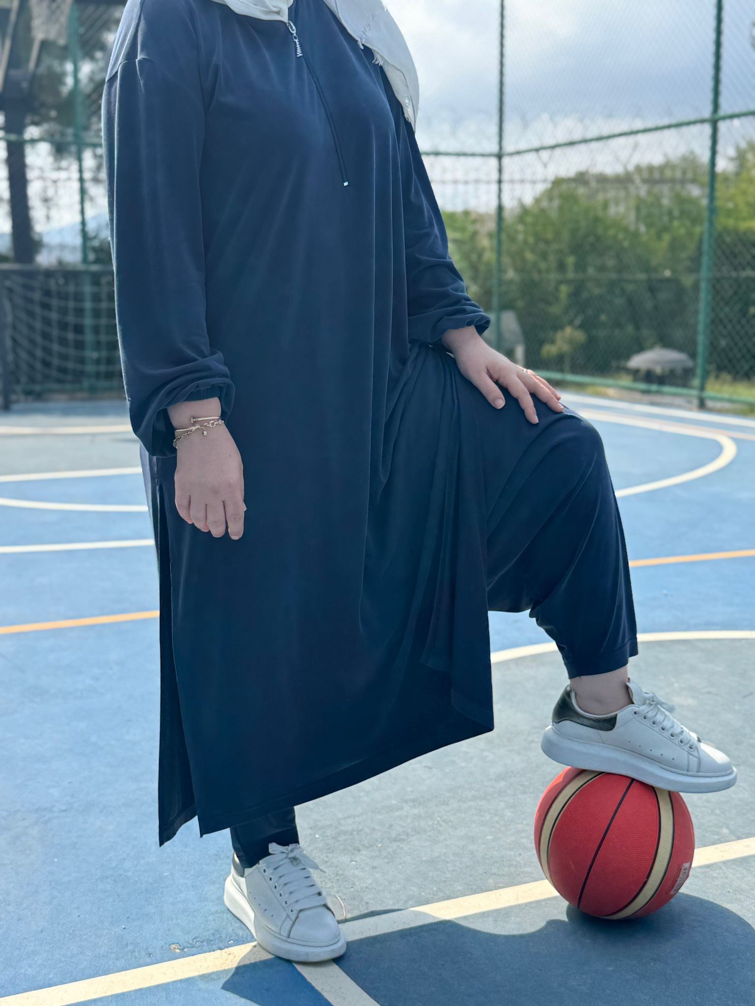 Şalvar Eşofman  Takım  - Lacivert