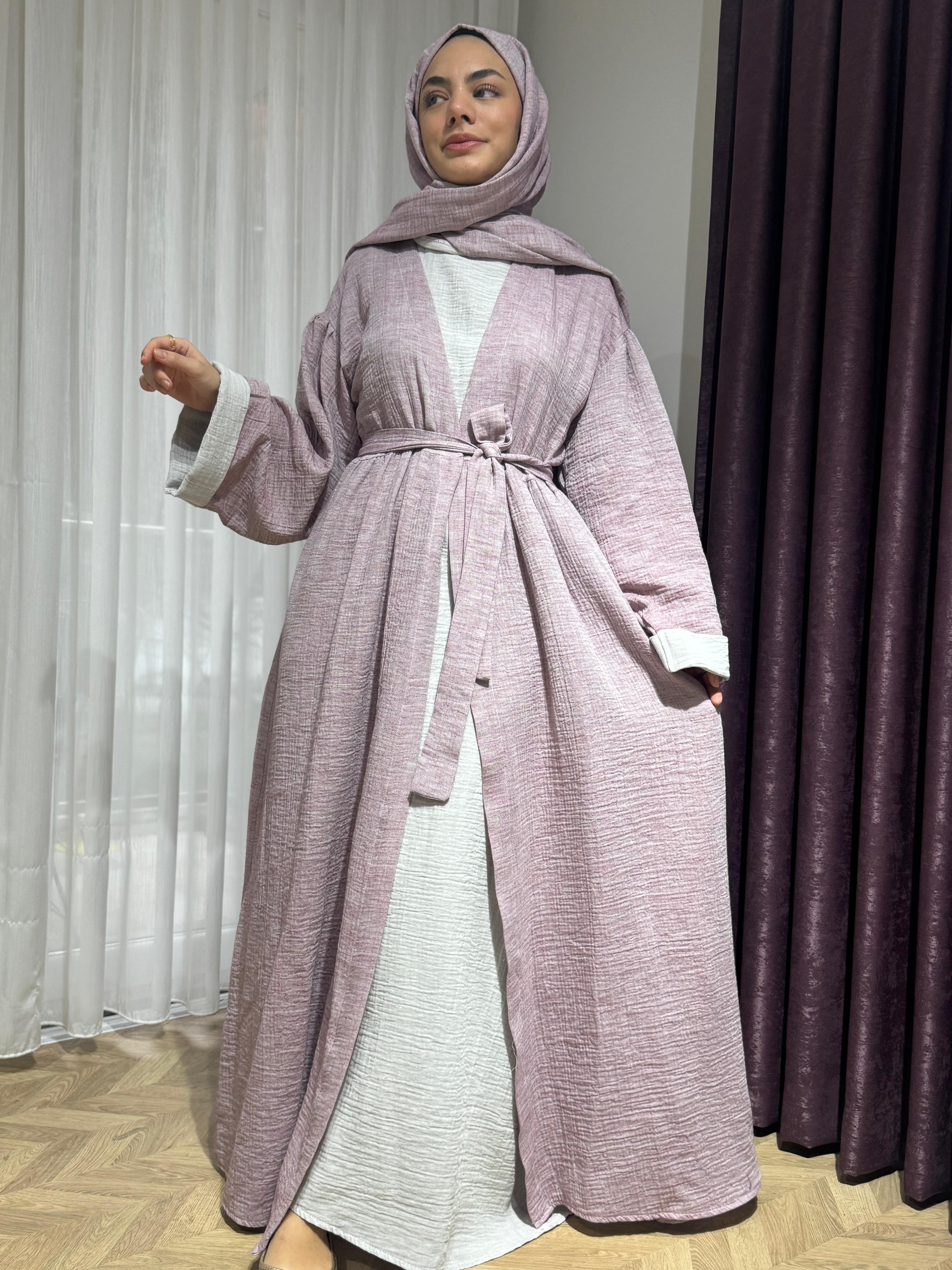 Dilruba Müslin Abaya Takım