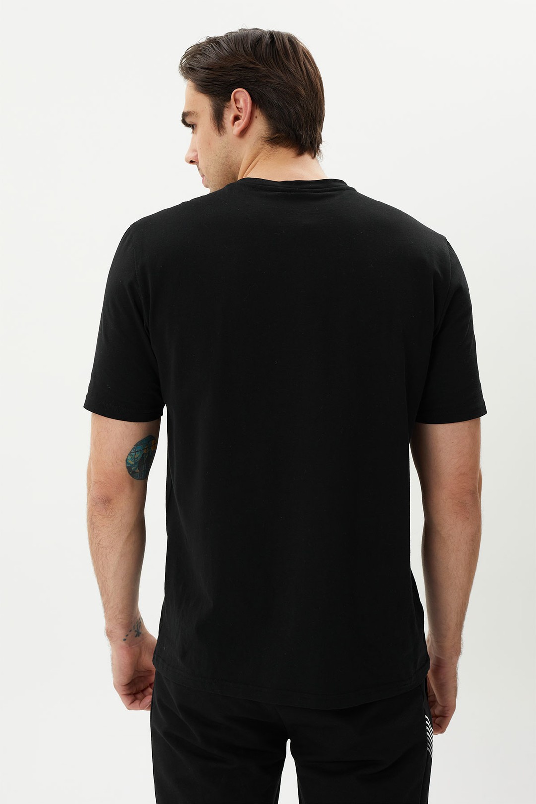 EXUMA ERKEK BASKILI T-SHIRT 1412038 - 010-BLACK